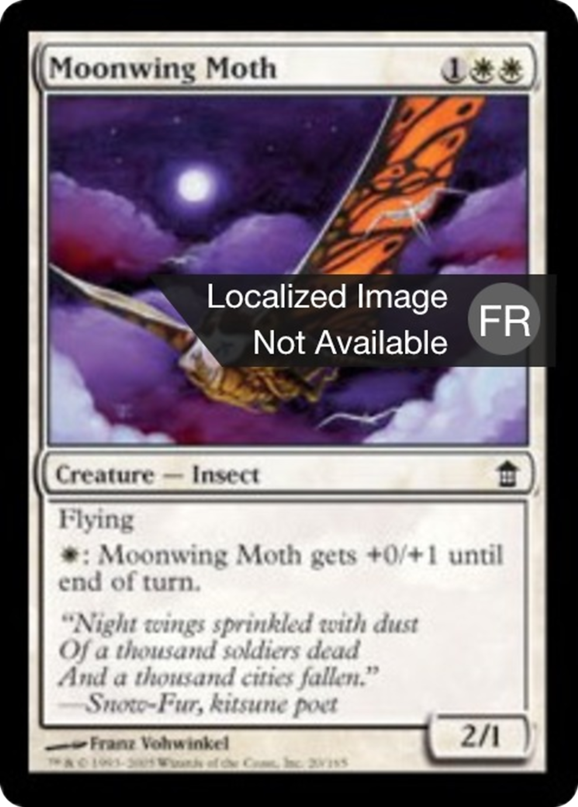 Phalène à ailes de lune — Saviors of Kamigawa — Magic: The Gathering