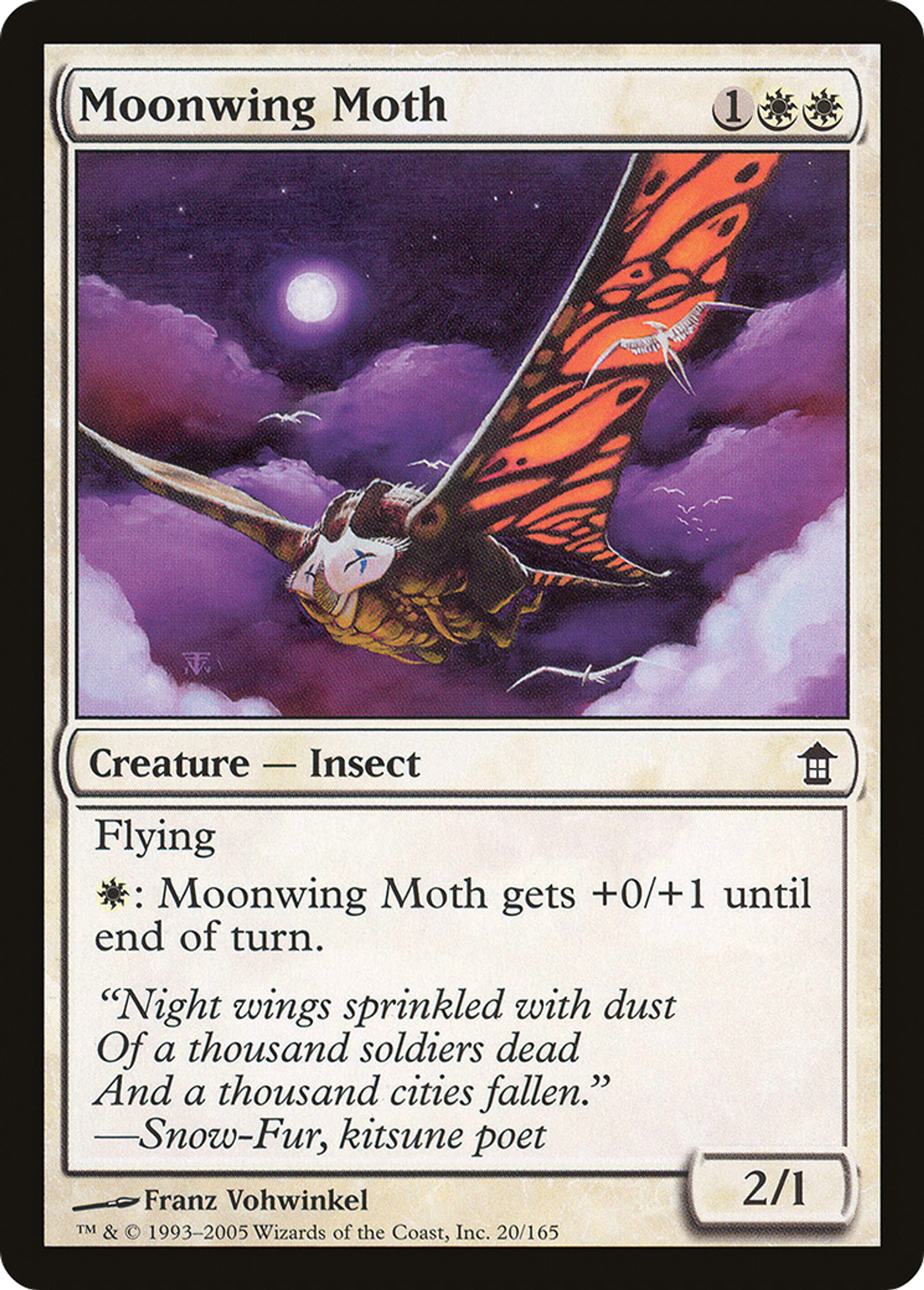 Phalène à ailes de lune — Saviors of Kamigawa — Magic: The Gathering