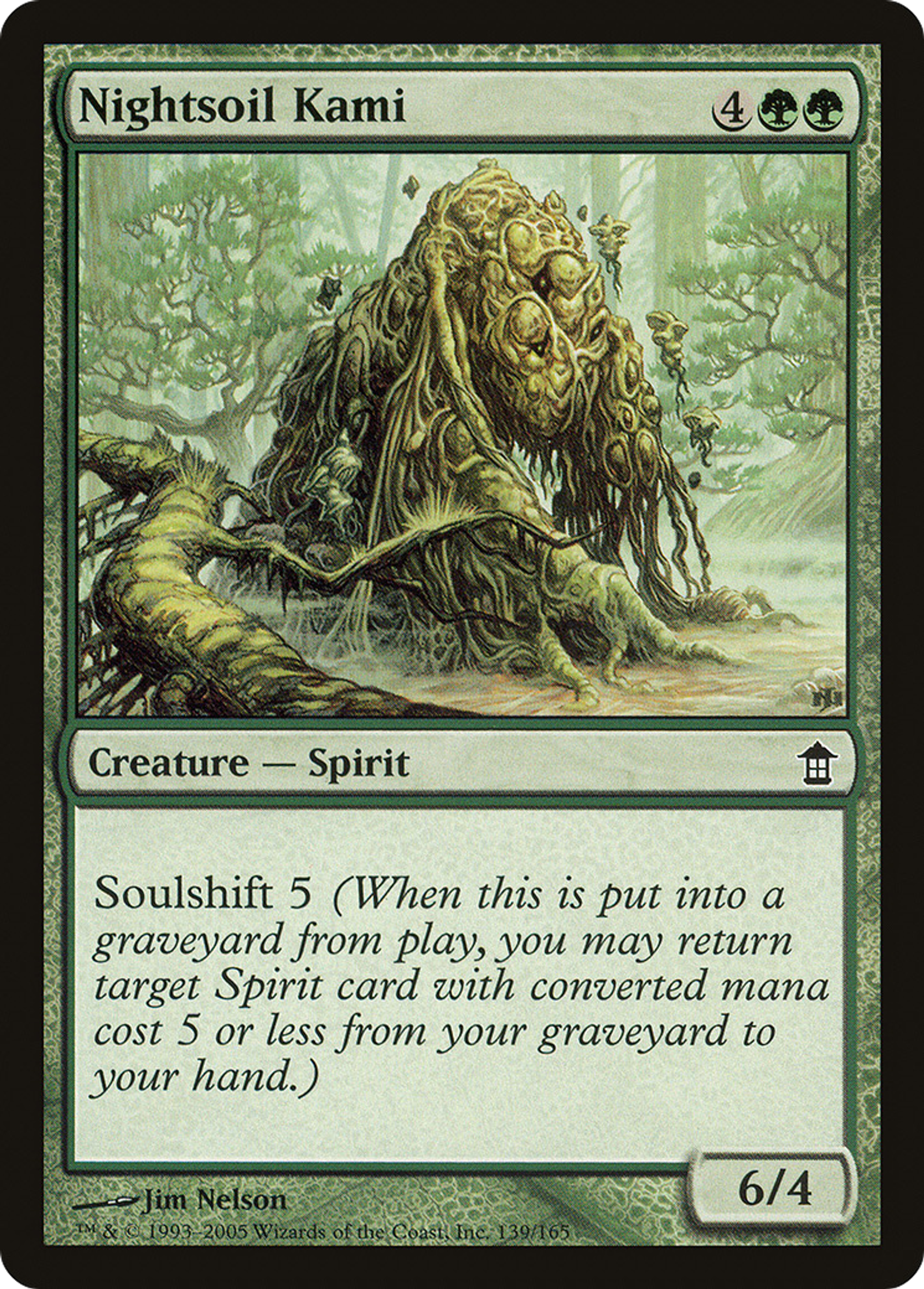 Kami de terre nocturne — Saviors of Kamigawa — Magic: The Gathering