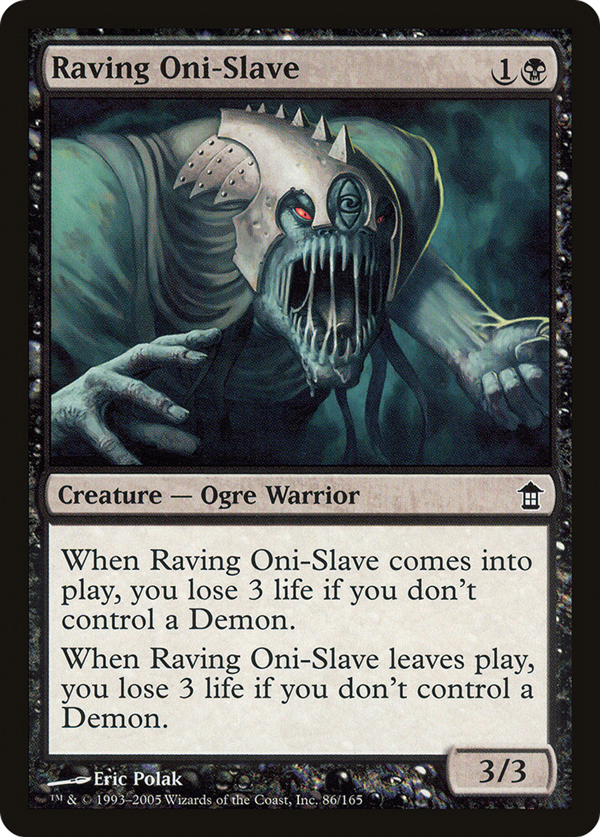 Esclave-oni délirant — Saviors of Kamigawa — Magic: The Gathering