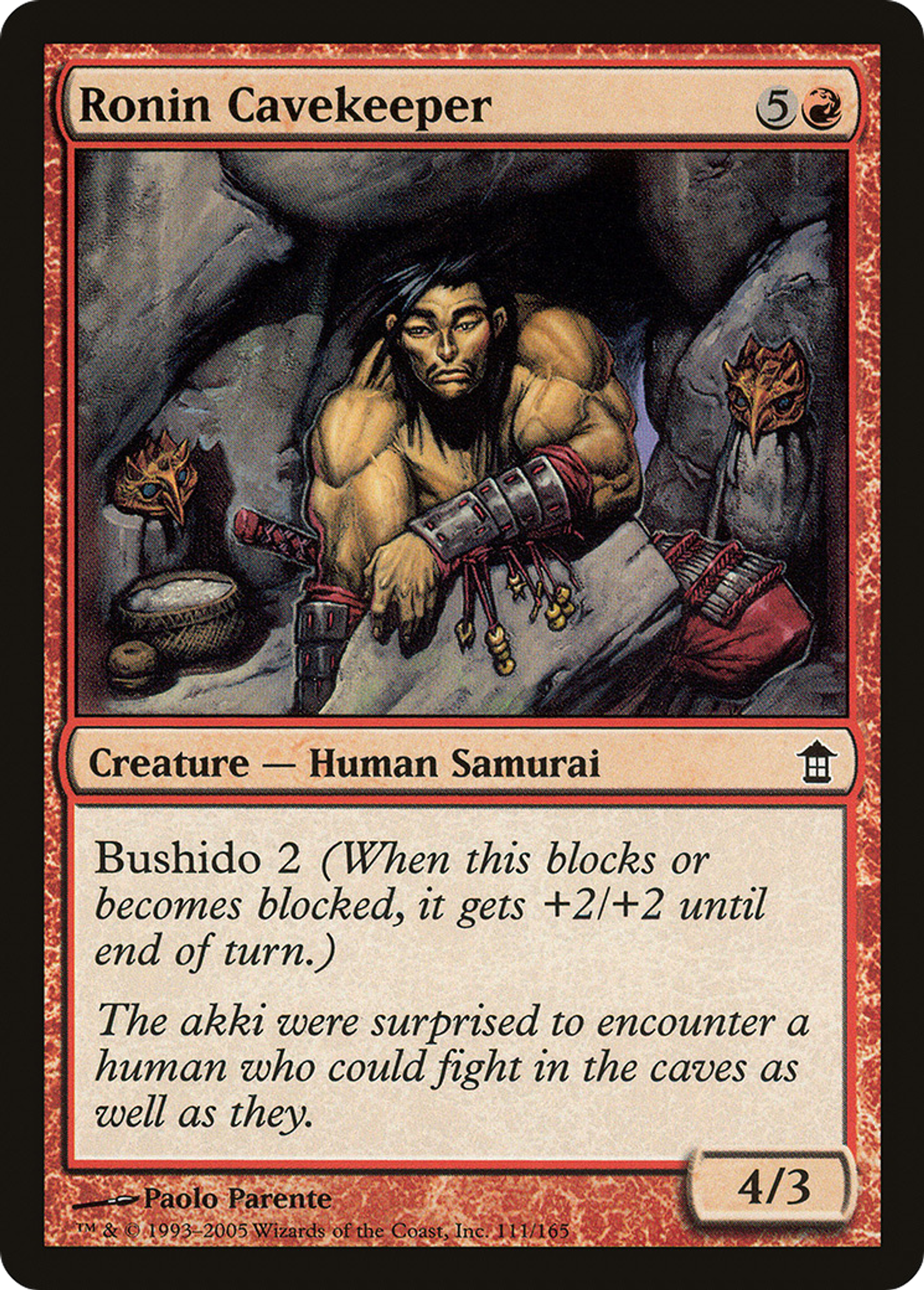 Ronin gardien des cavernes — Saviors of Kamigawa — Magic: The Gathering