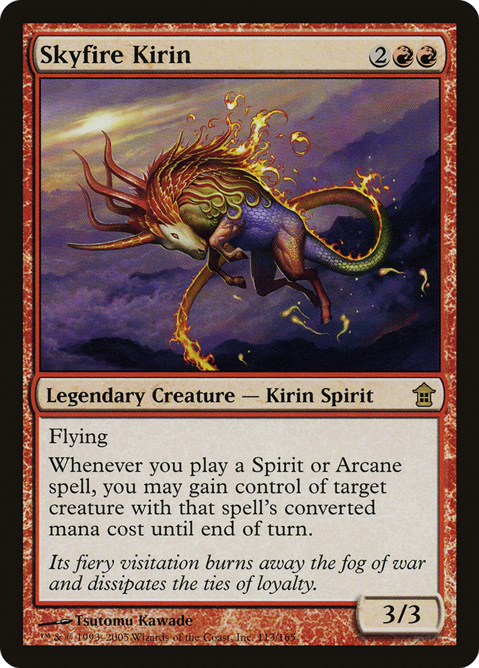 Kirin du feu du ciel — Saviors of Kamigawa — Magic: The Gathering