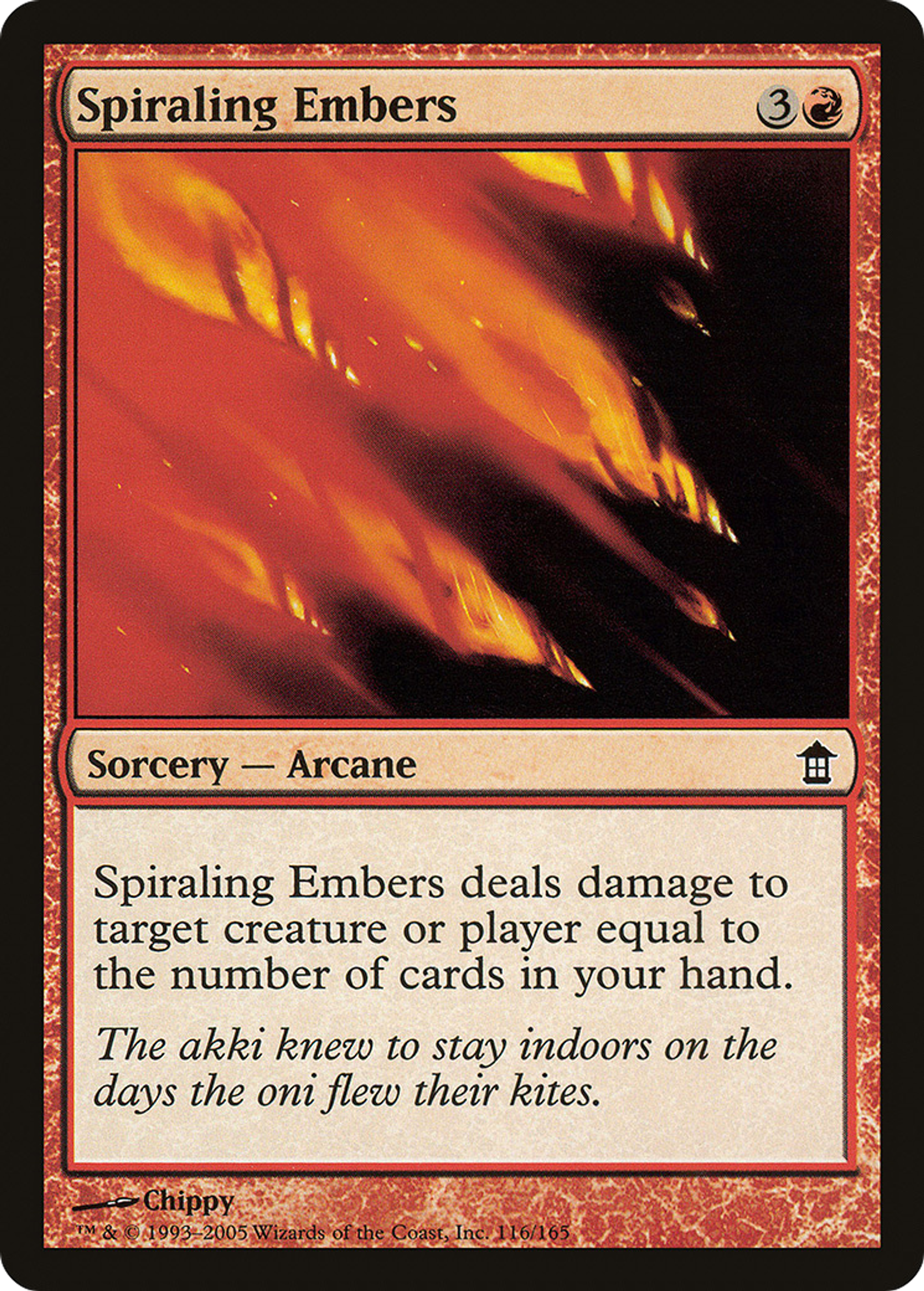 Braises tourbillonnantes — Saviors of Kamigawa — Magic: The Gathering