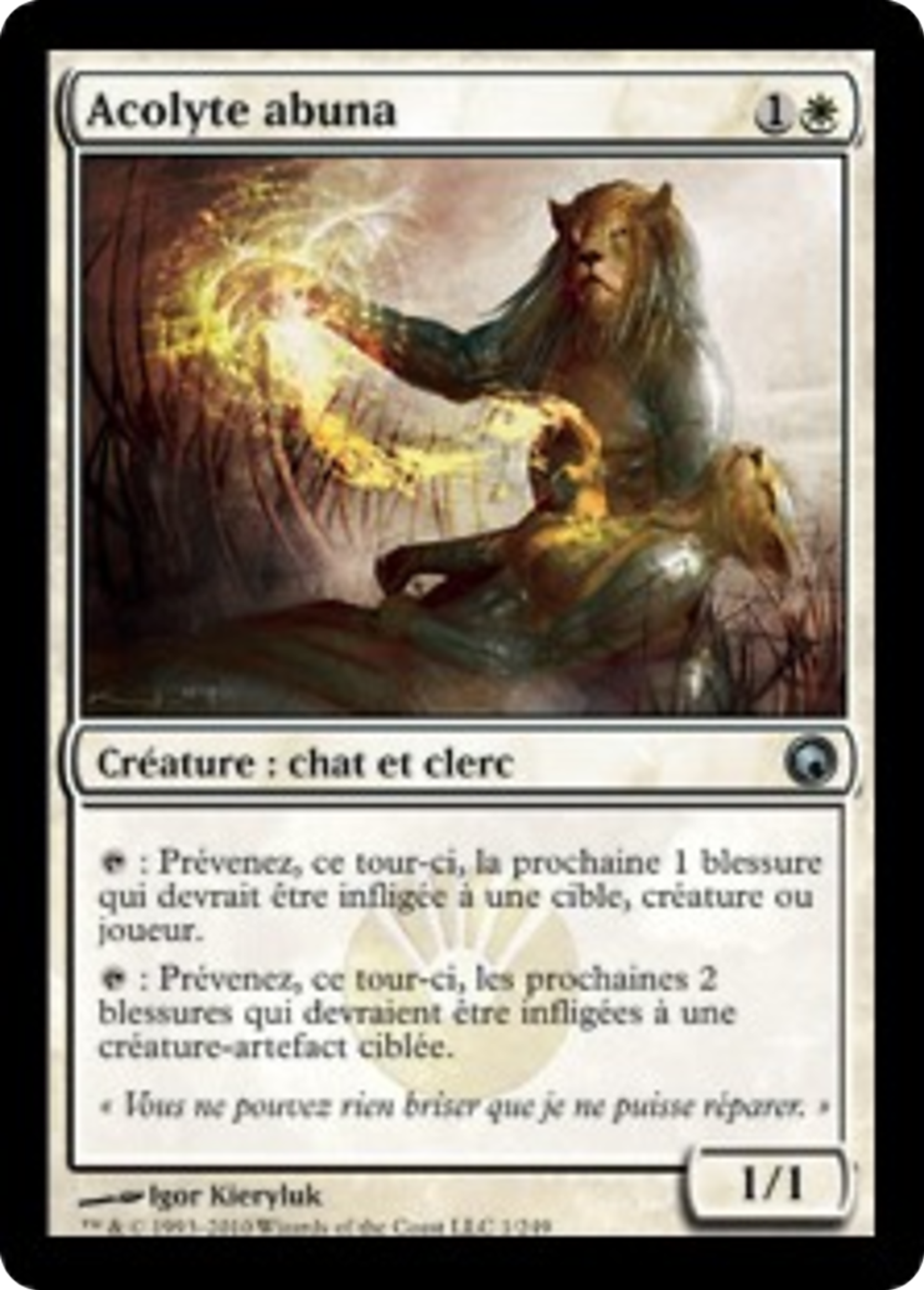 Acolyte abuna — Scars of Mirrodin — Magic: The Gathering