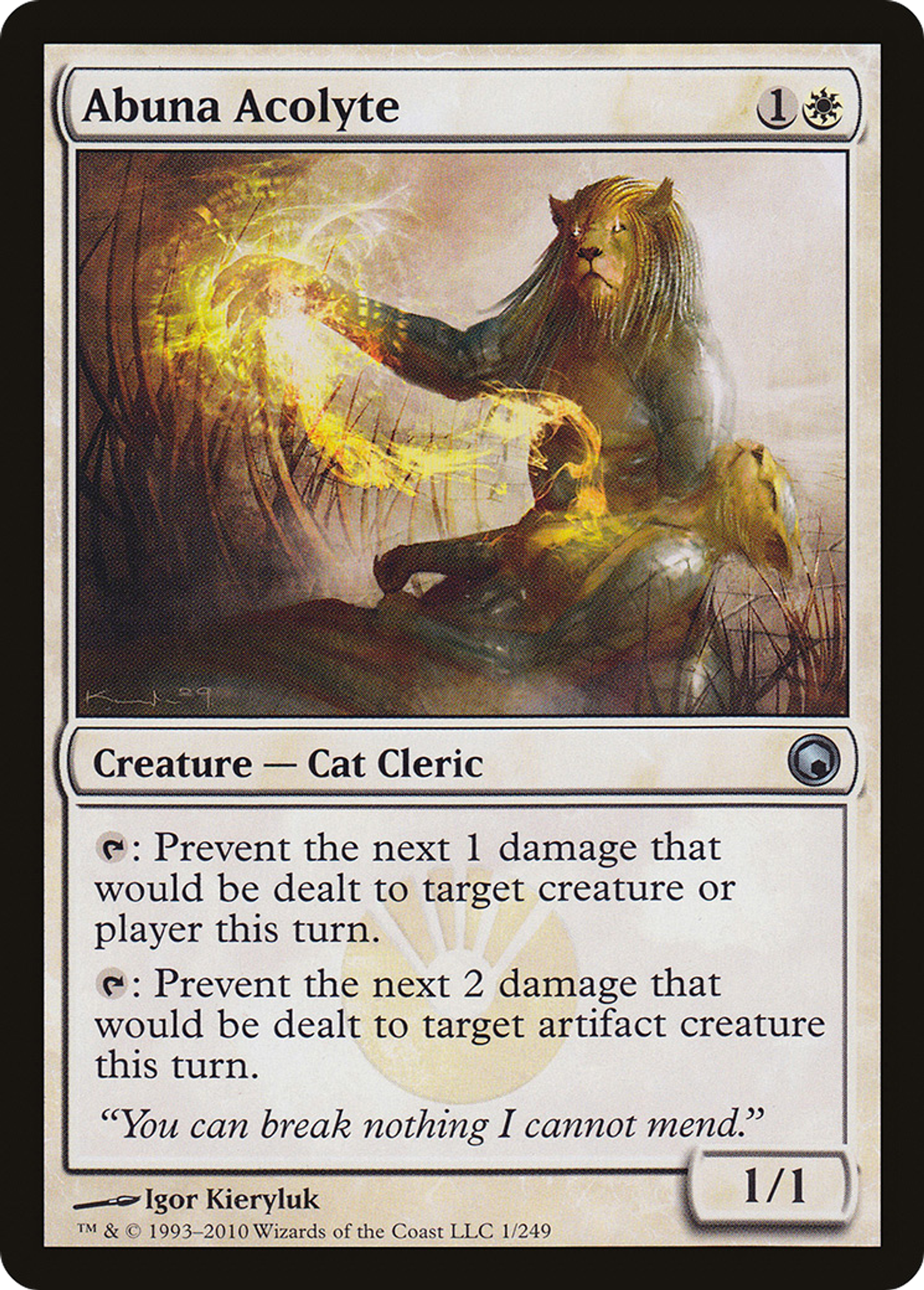 Abuna Acolyte — Scars of Mirrodin — Magic: The Gathering