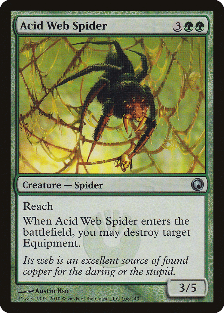 Acid Web Spider — Scars of Mirrodin — Magic: The Gathering