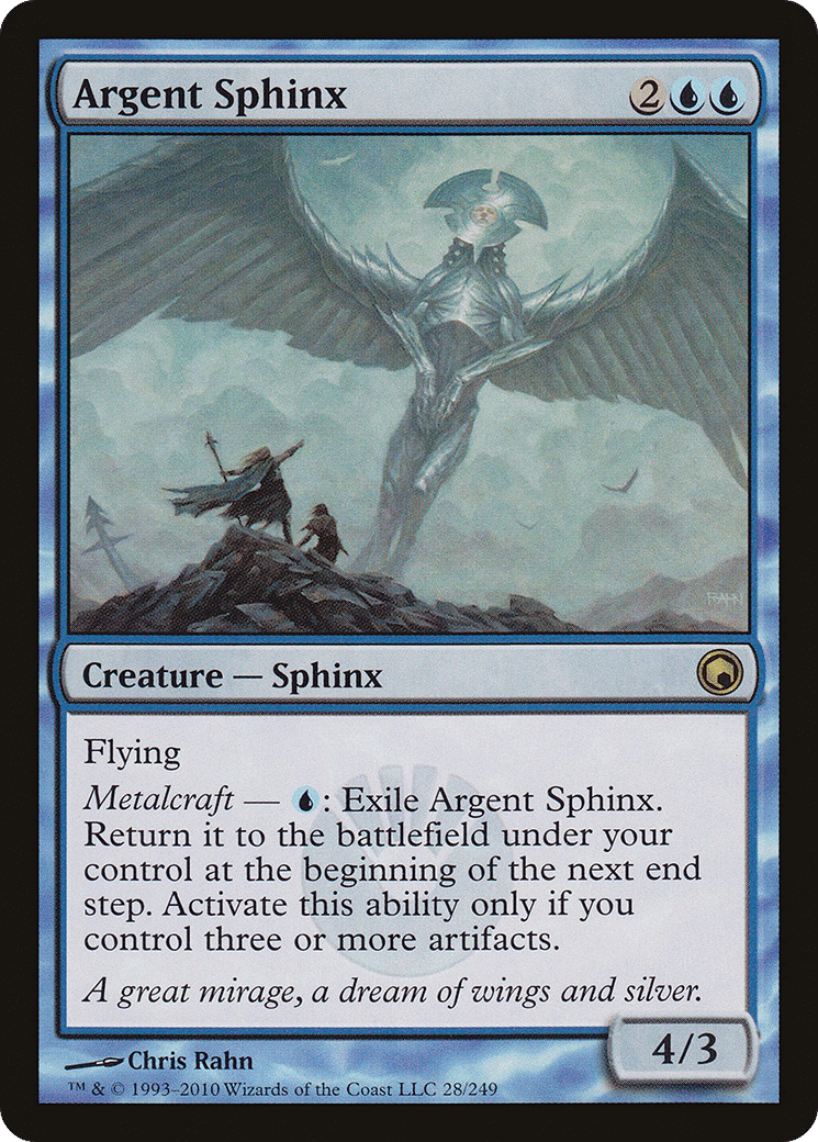 Argent Sphinx — Scars of Mirrodin — Magic: The Gathering
