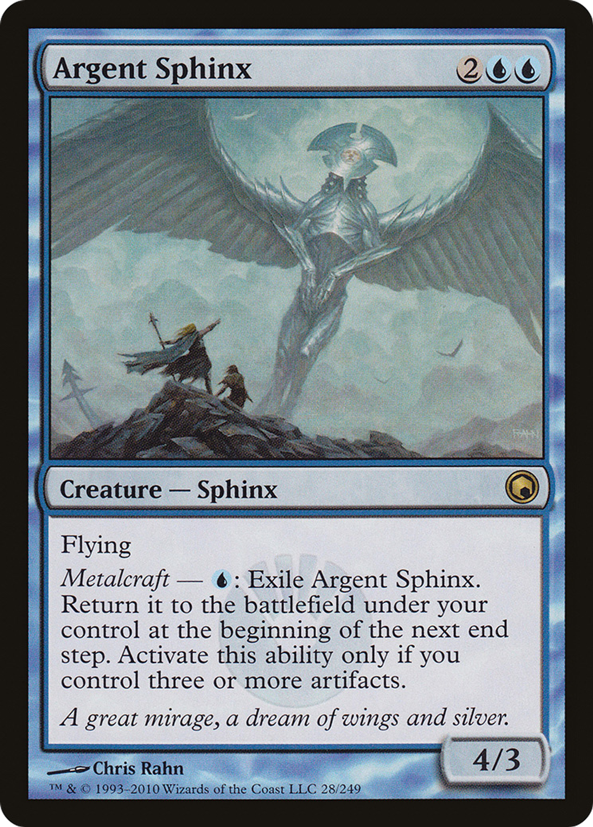 Argent Sphinx — Scars of Mirrodin — Magic: The Gathering