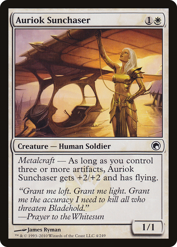 Auriok Sunchaser — Scars of Mirrodin — Magic: The Gathering