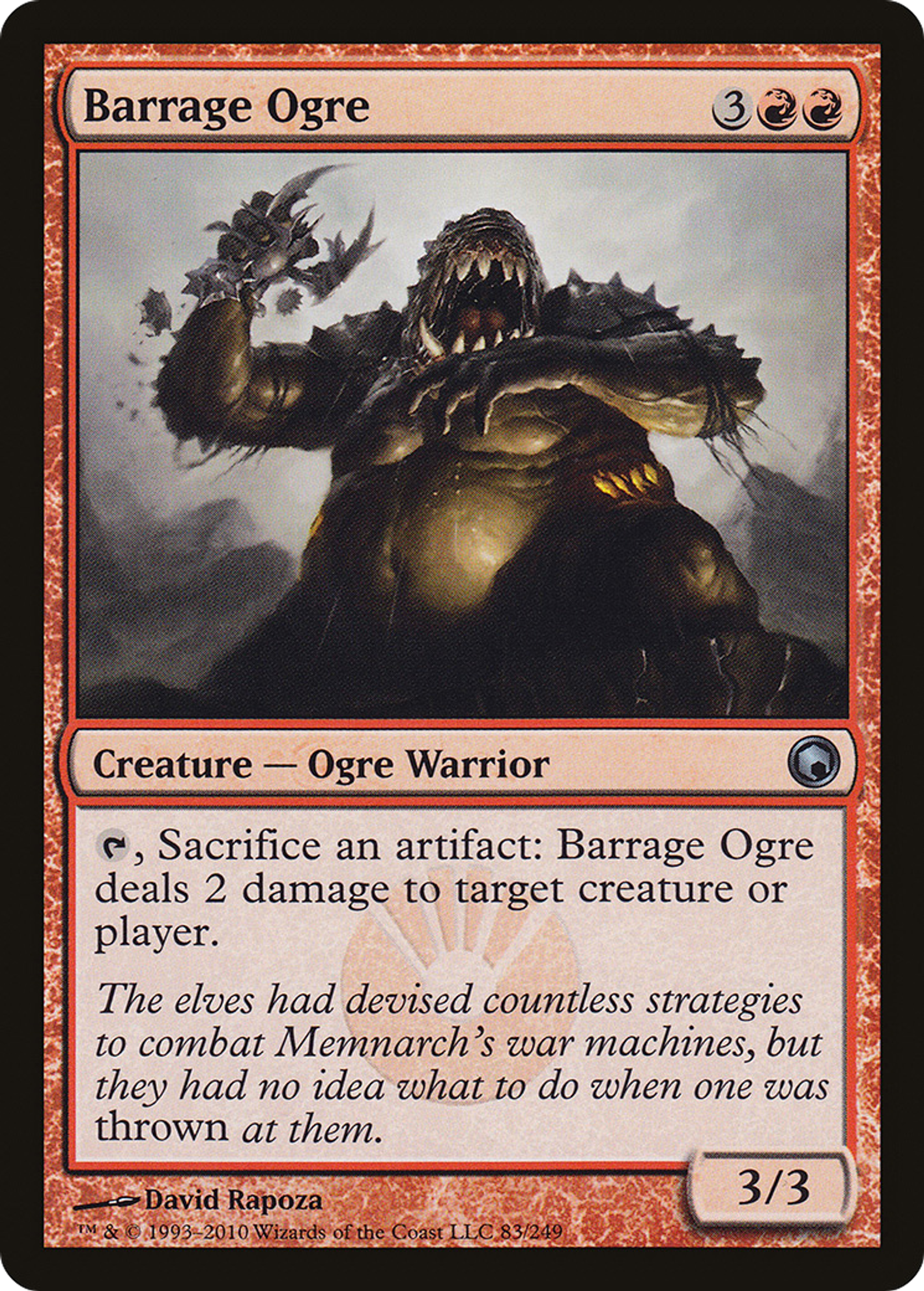 Barrage Ogre — Scars of Mirrodin — Magic: The Gathering