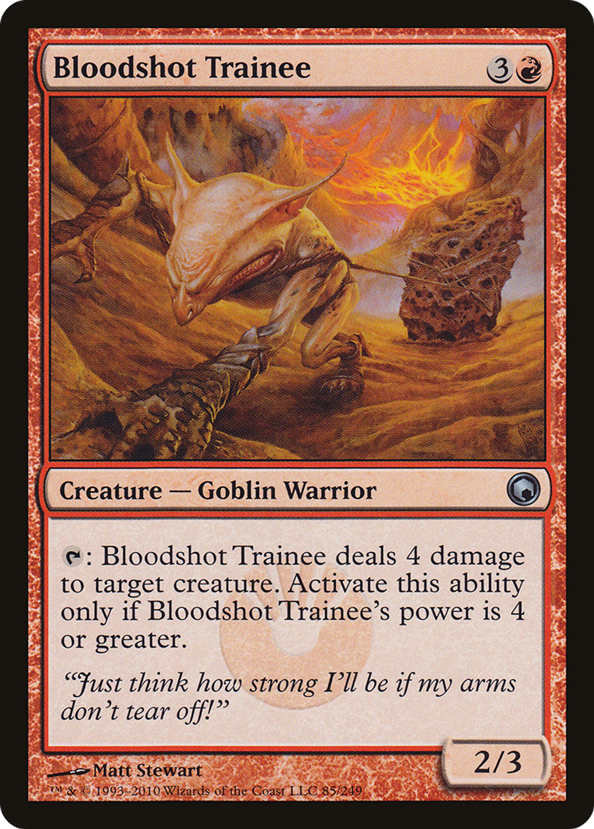 Bloodshot Trainee — Scars of Mirrodin — Magic: The Gathering
