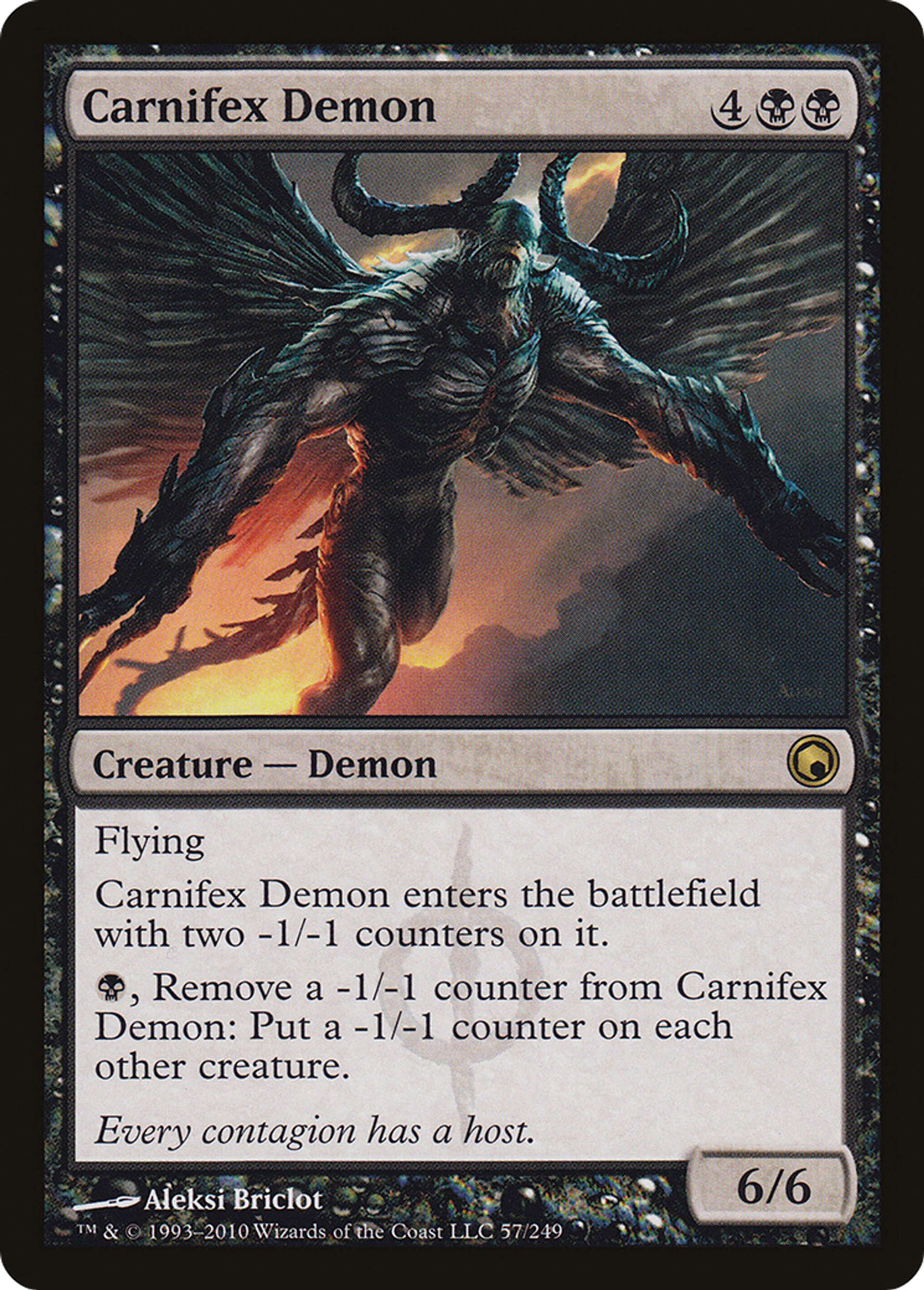 Carnifex Demon — Scars of Mirrodin — Magic: The Gathering