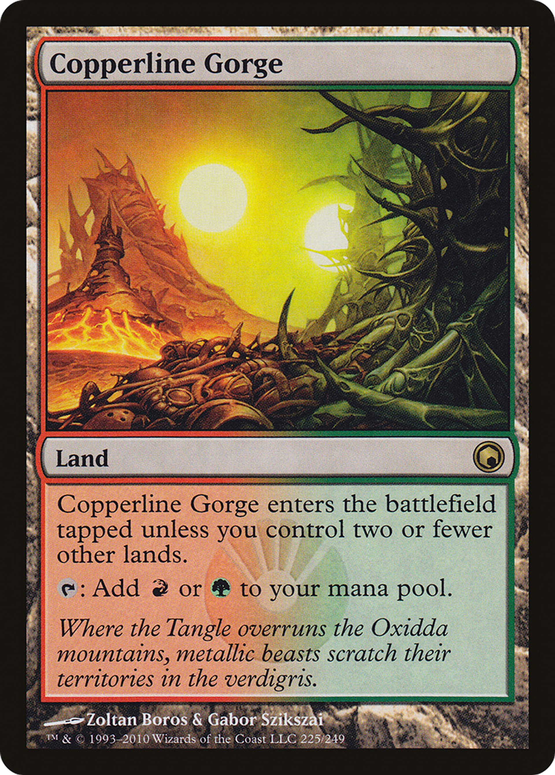 Copperline Gorge — Scars of Mirrodin — Magic: The Gathering
