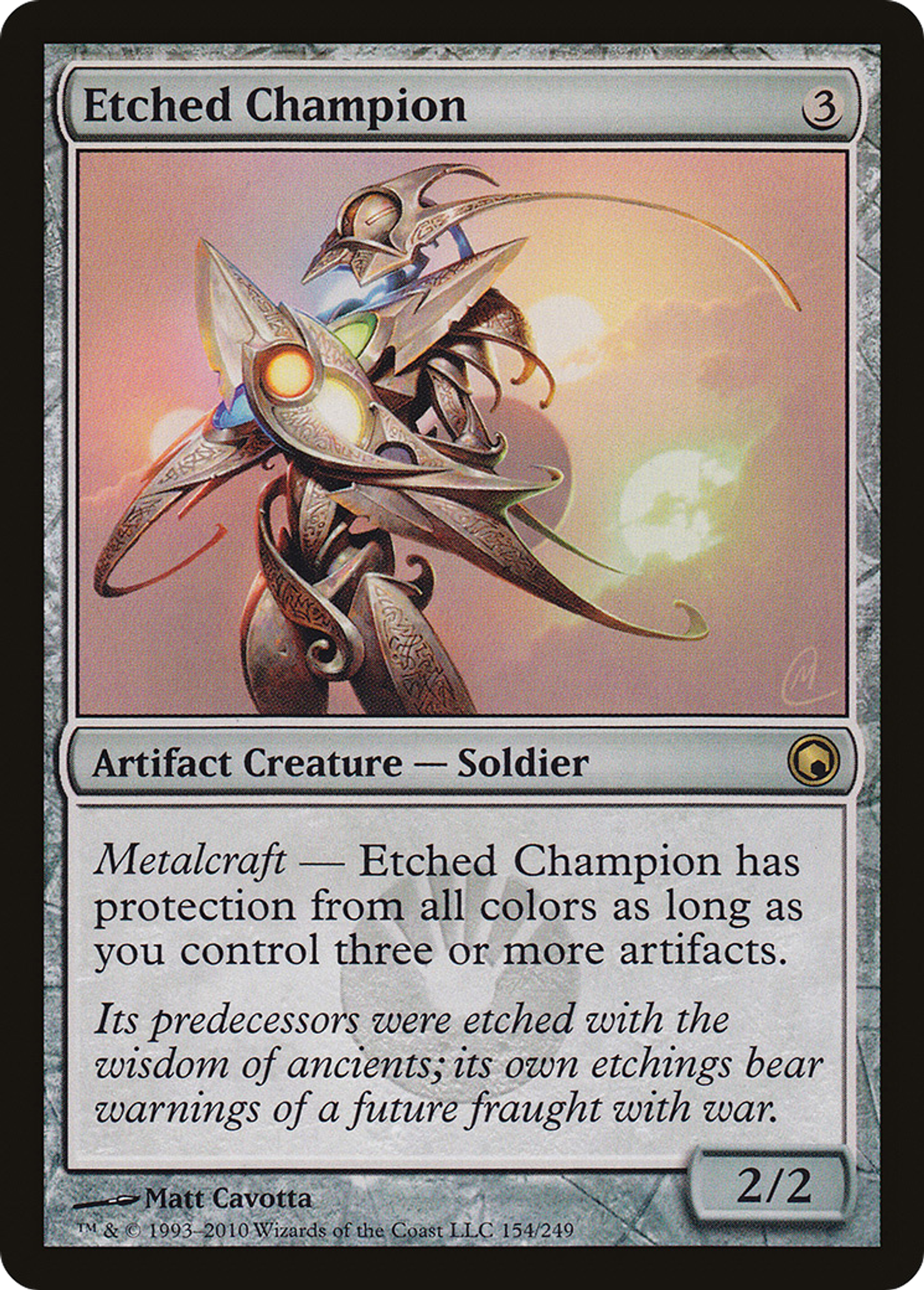 Etched Champion — Scars of Mirrodin — Magic: The Gathering
