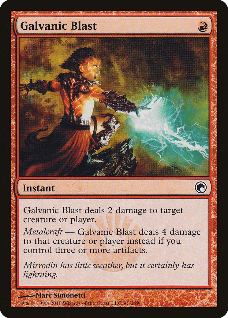 Galvanic Blast — Scars of Mirrodin — Magic: The Gathering