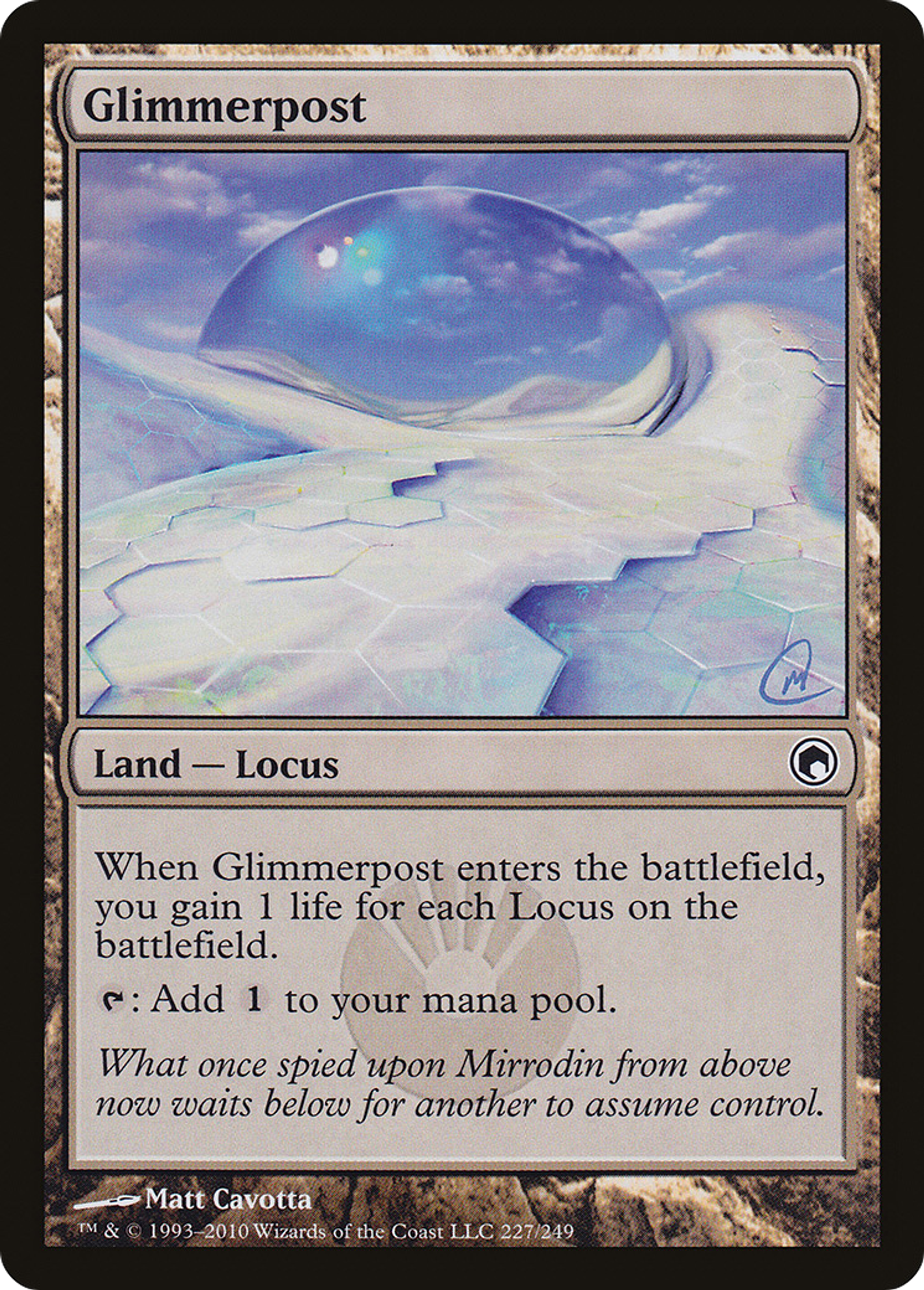 Glimmerpost — Scars of Mirrodin — Magic: The Gathering