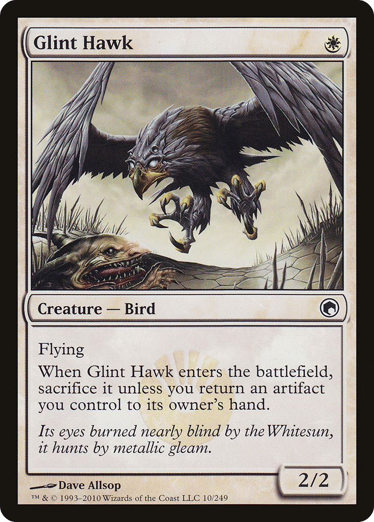 Glint Hawk — Scars of Mirrodin — Magic: The Gathering