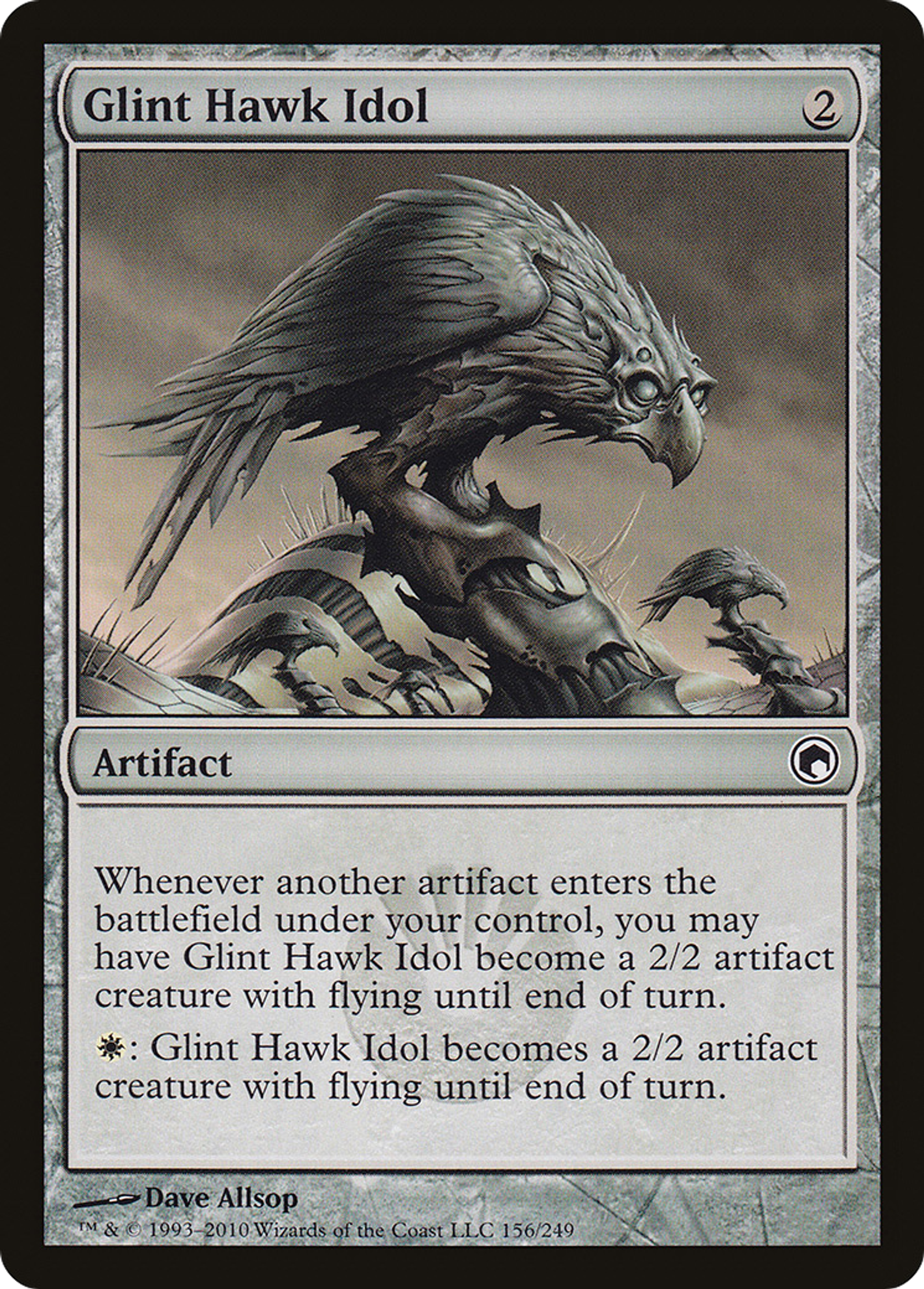 Glint Hawk Idol — Scars of Mirrodin — Magic: The Gathering