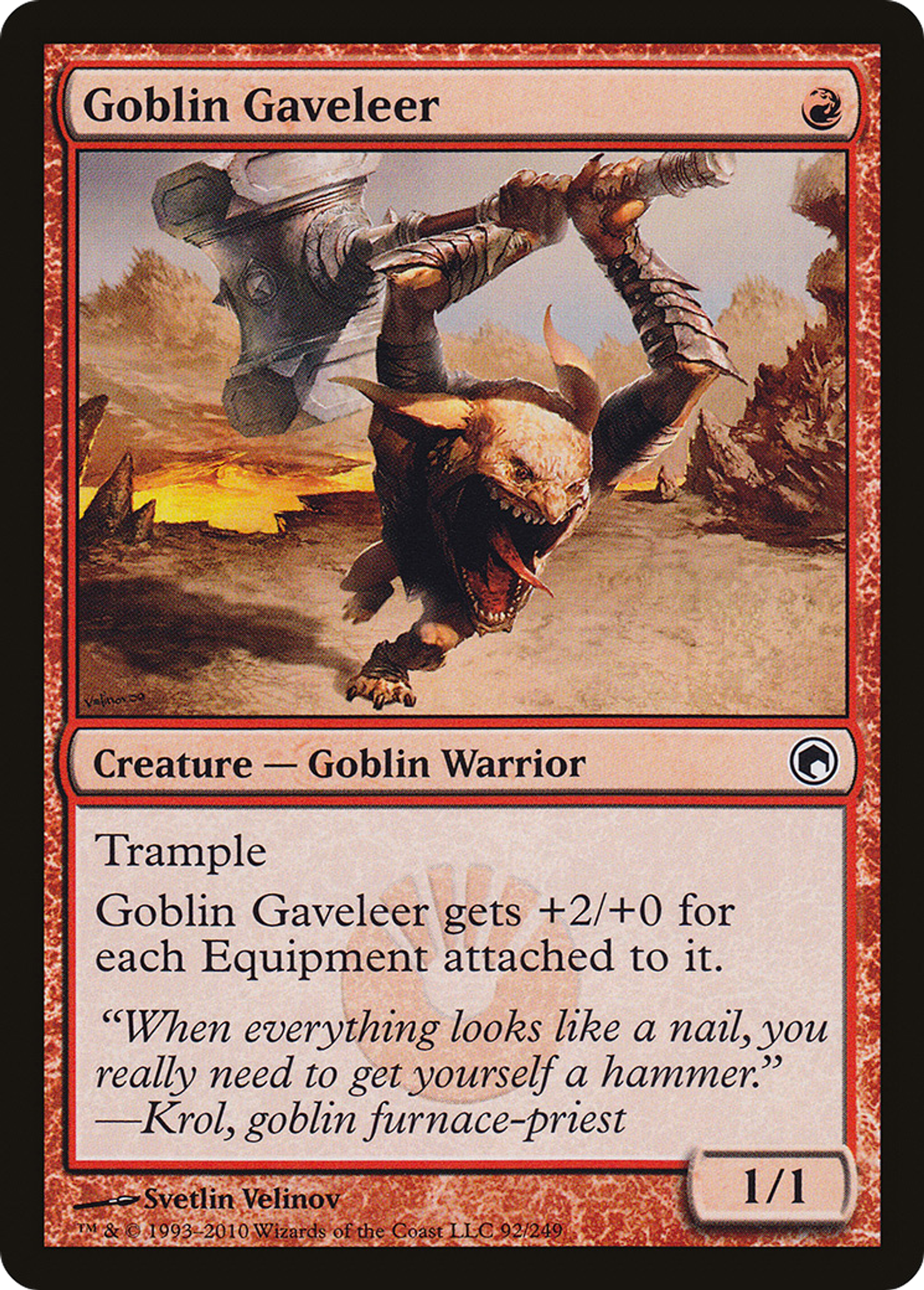 Goblin Gaveleer — Scars of Mirrodin — Magic: The Gathering