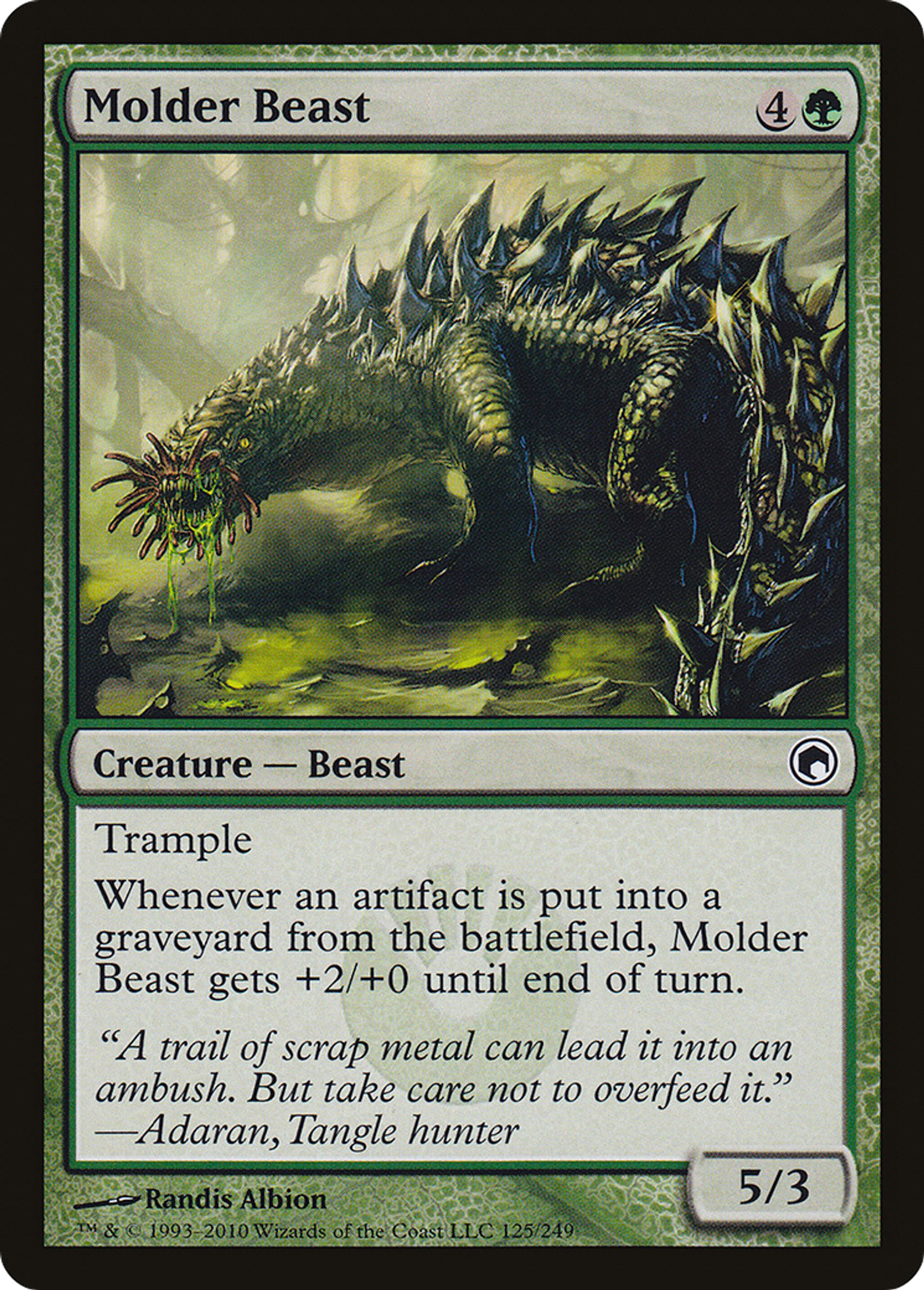Molder Beast — Scars of Mirrodin — Magic: The Gathering