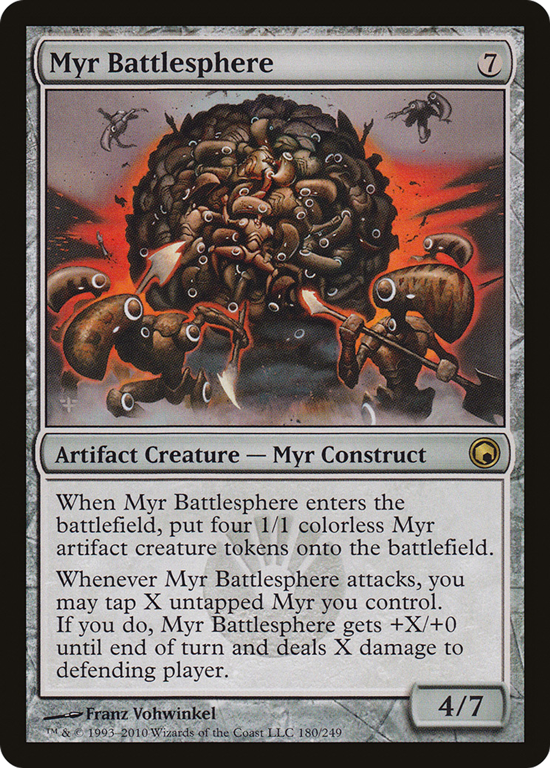 Myr Battlesphere — Scars of Mirrodin — Magic: The Gathering