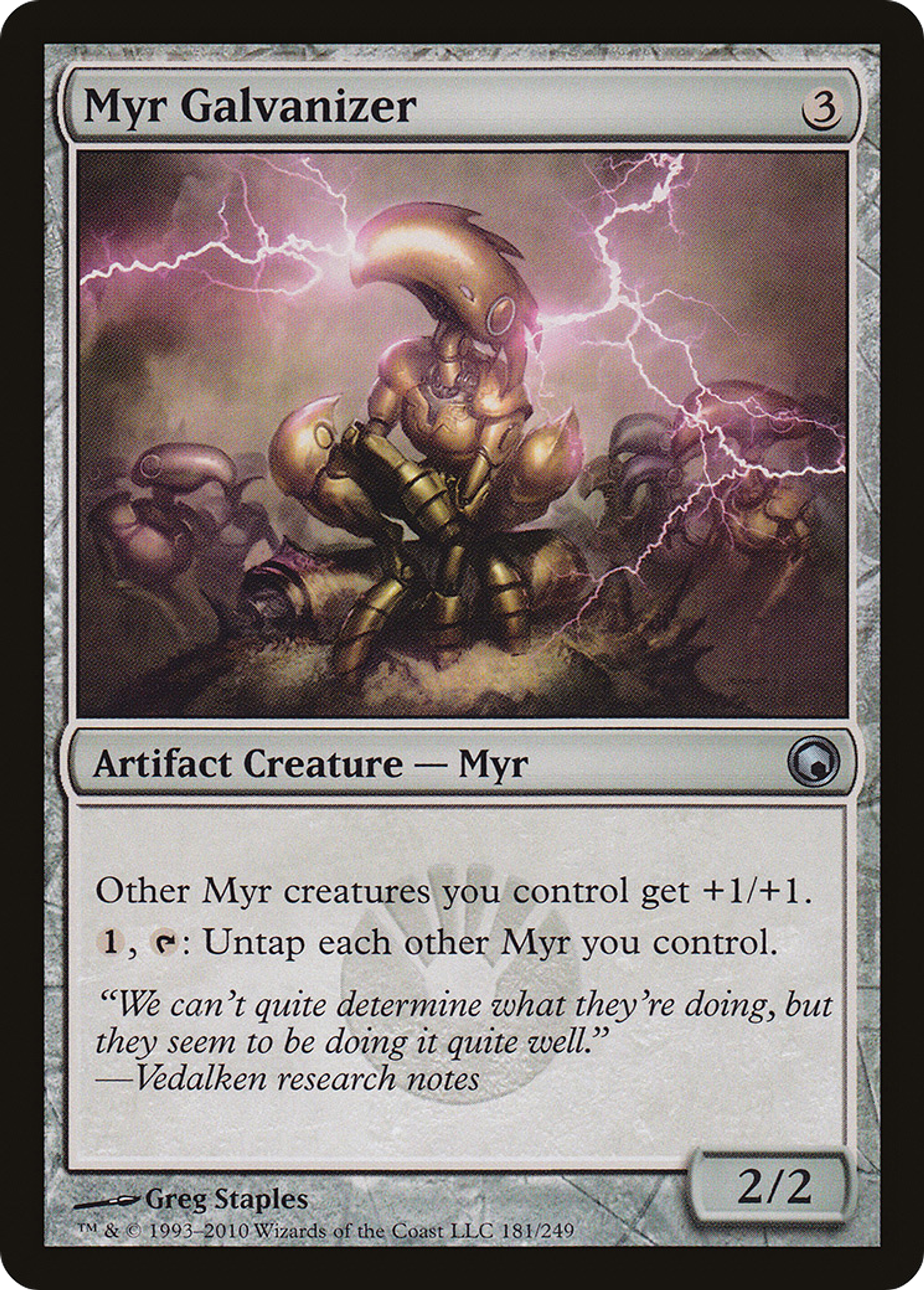 Myr Galvanizer — Scars of Mirrodin — Magic: The Gathering
