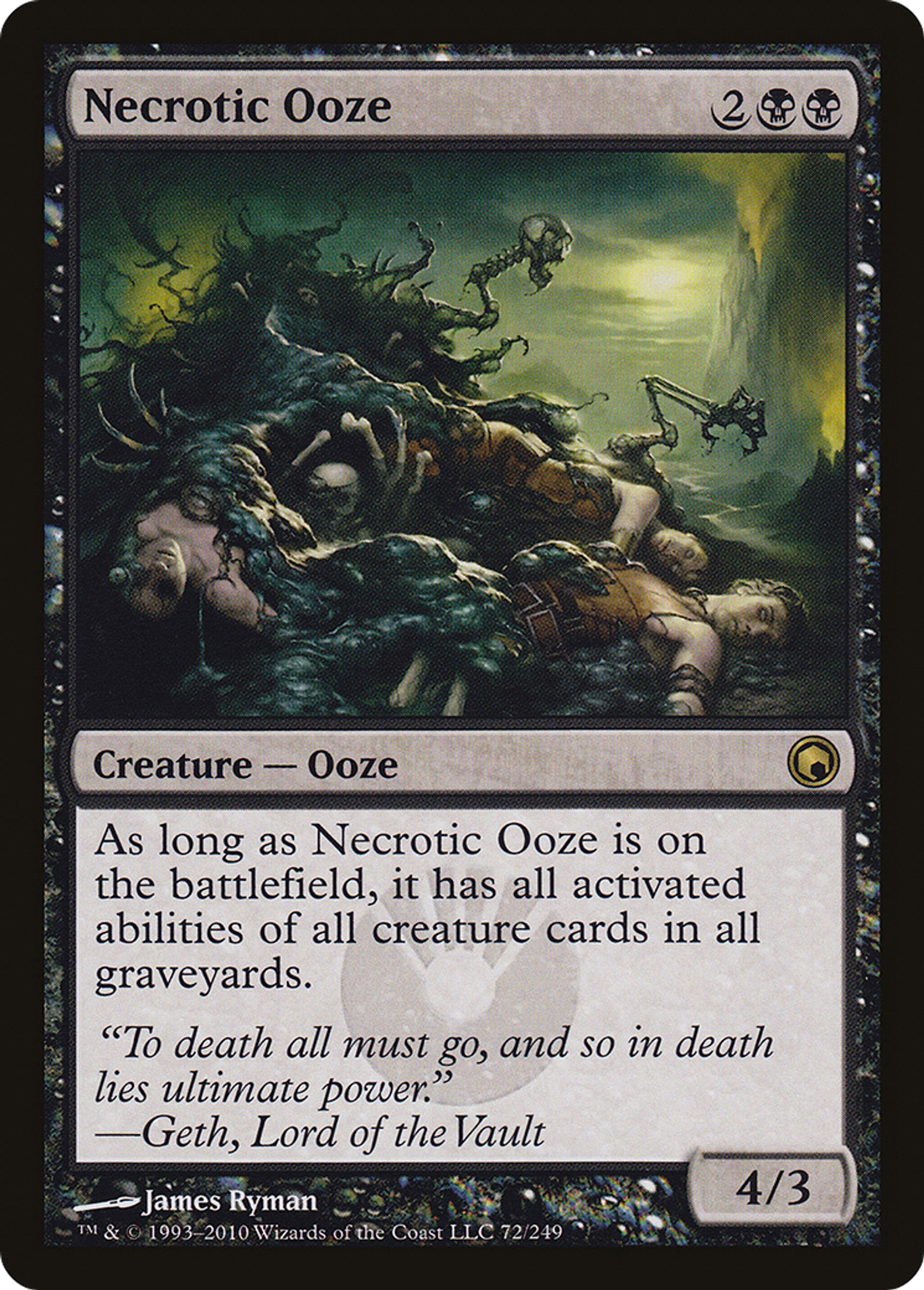Necrotic Ooze — Scars of Mirrodin — Magic: The Gathering