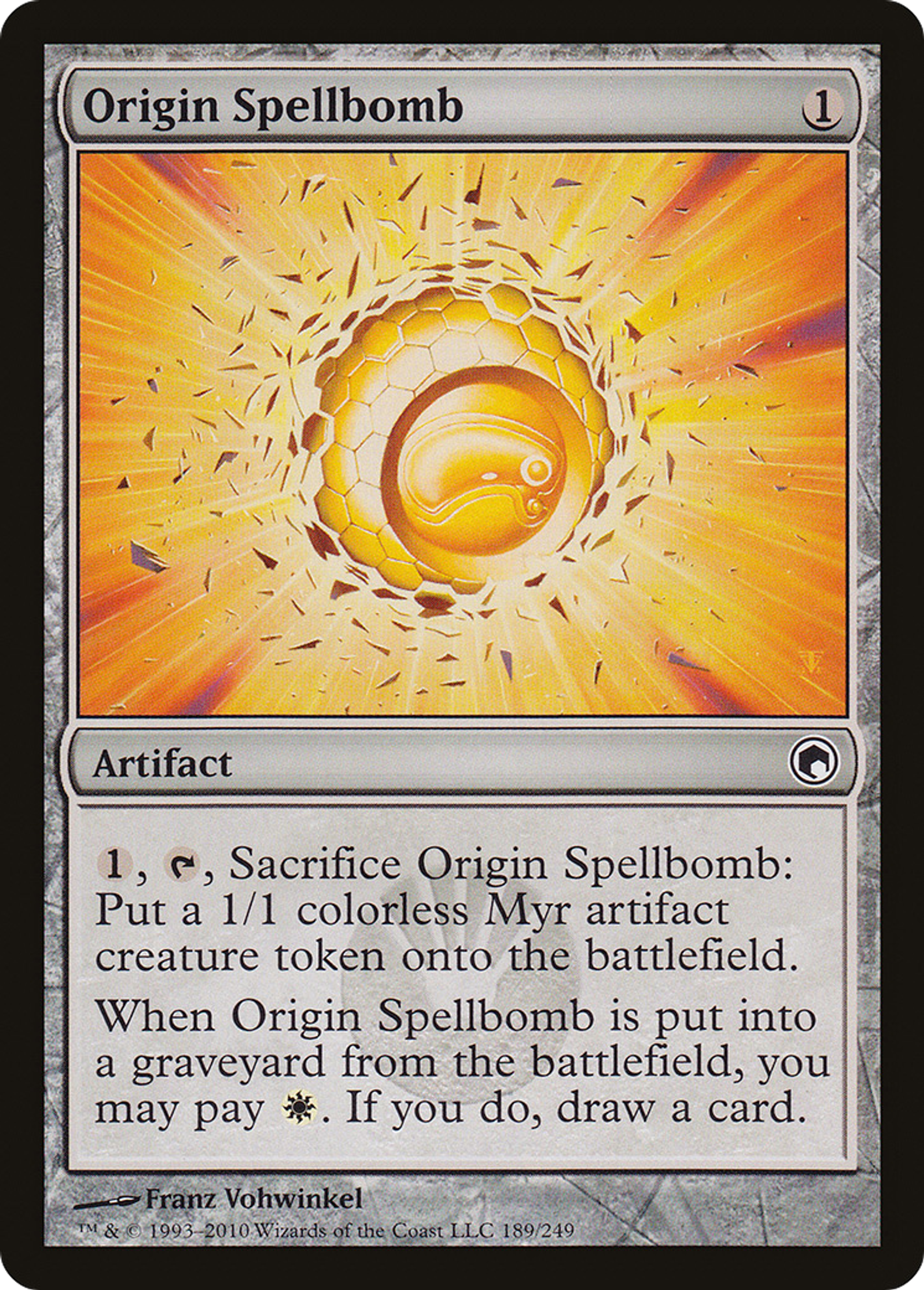 Origin Spellbomb — Scars of Mirrodin — Magic: The Gathering