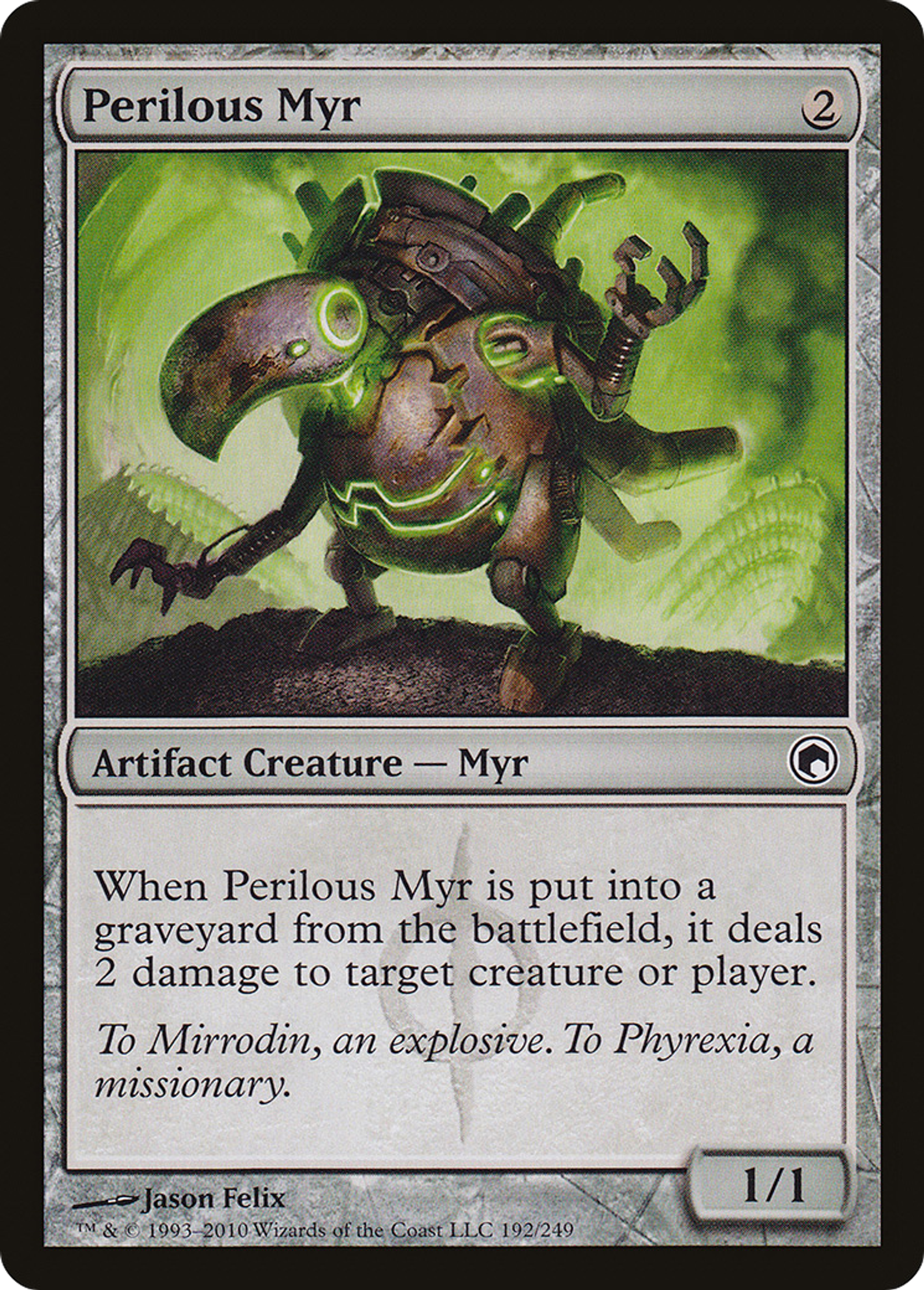 Perilous Myr — Scars of Mirrodin — Magic: The Gathering