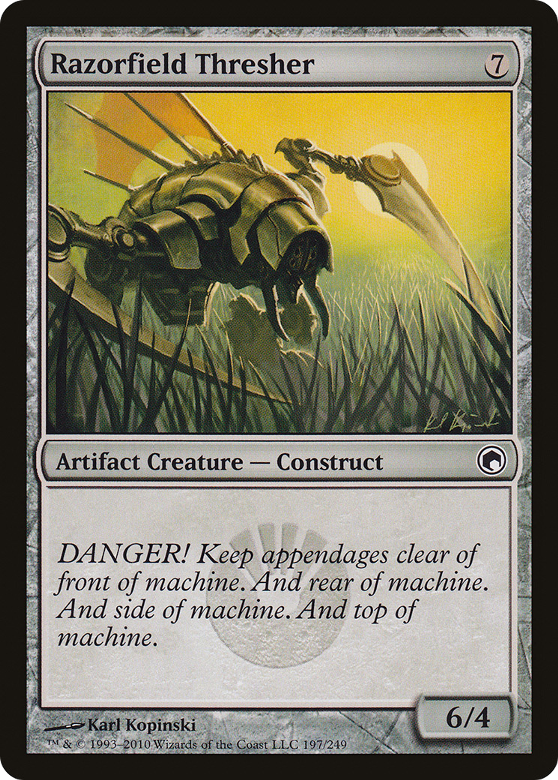 Razorfield Thresher — Scars of Mirrodin — Magic: The Gathering