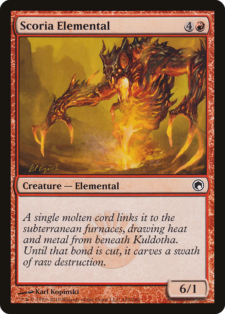 Scoria Elemental — Scars of Mirrodin — Magic: The Gathering