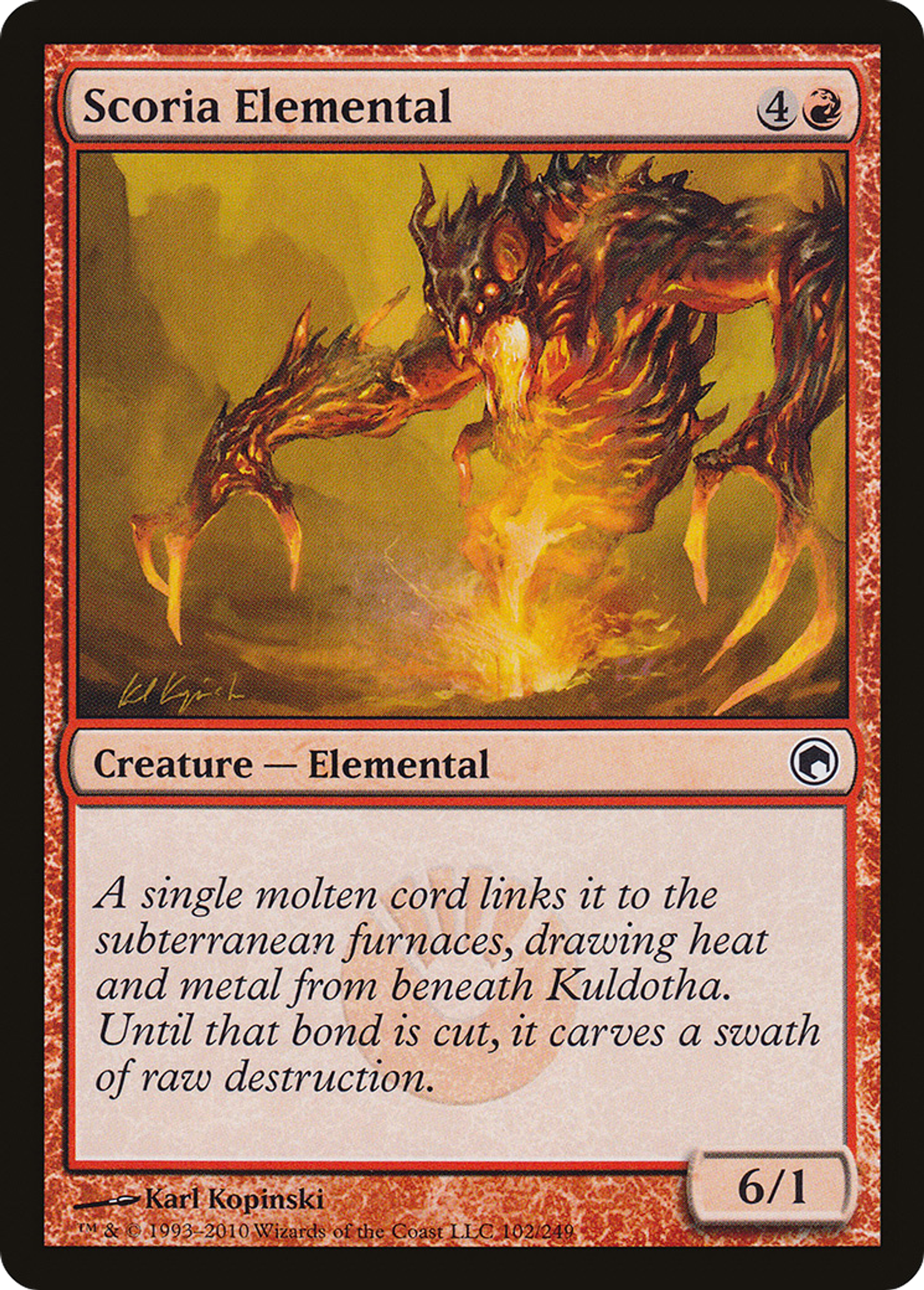 Scoria Elemental — Scars of Mirrodin — Magic: The Gathering