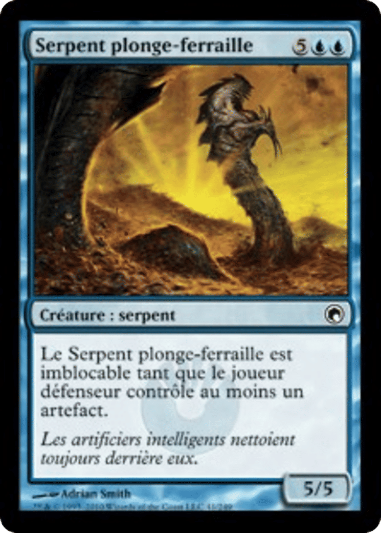 Serpent plonge-ferraille — Scars of Mirrodin — Magic: The Gathering