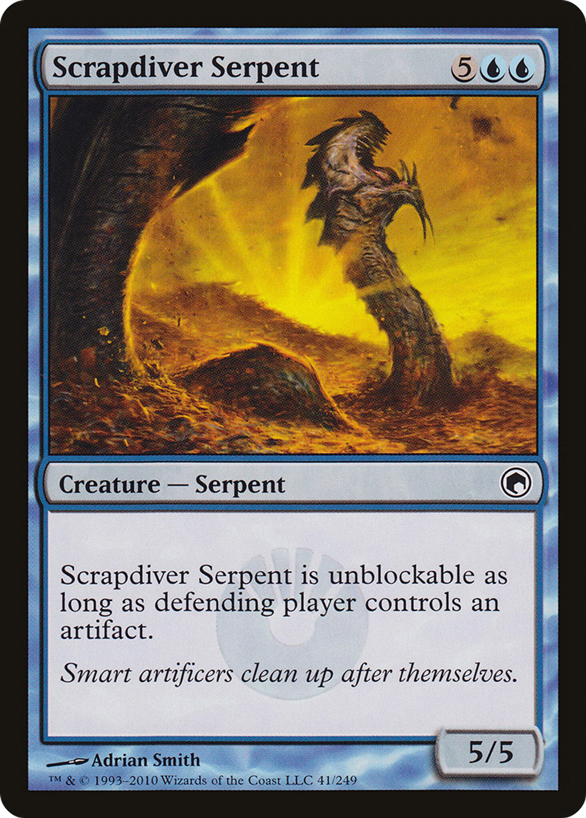 Serpent plonge-ferraille — Scars of Mirrodin — Magic: The Gathering