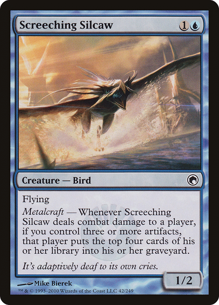 Screeching Silcaw — Scars of Mirrodin — Magic: The Gathering