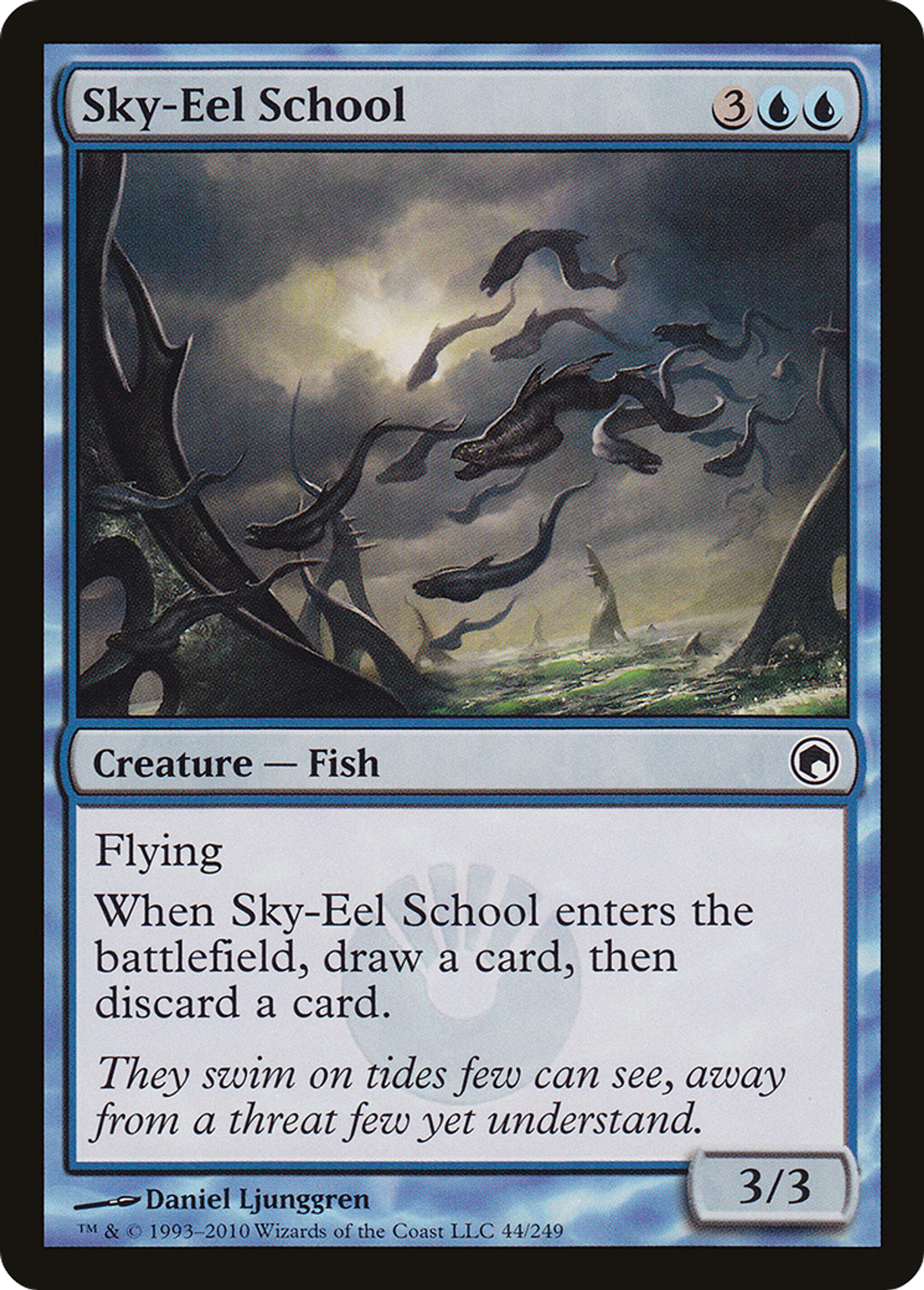 Banc d'anguilles célestes — Scars of Mirrodin — Magic: The Gathering