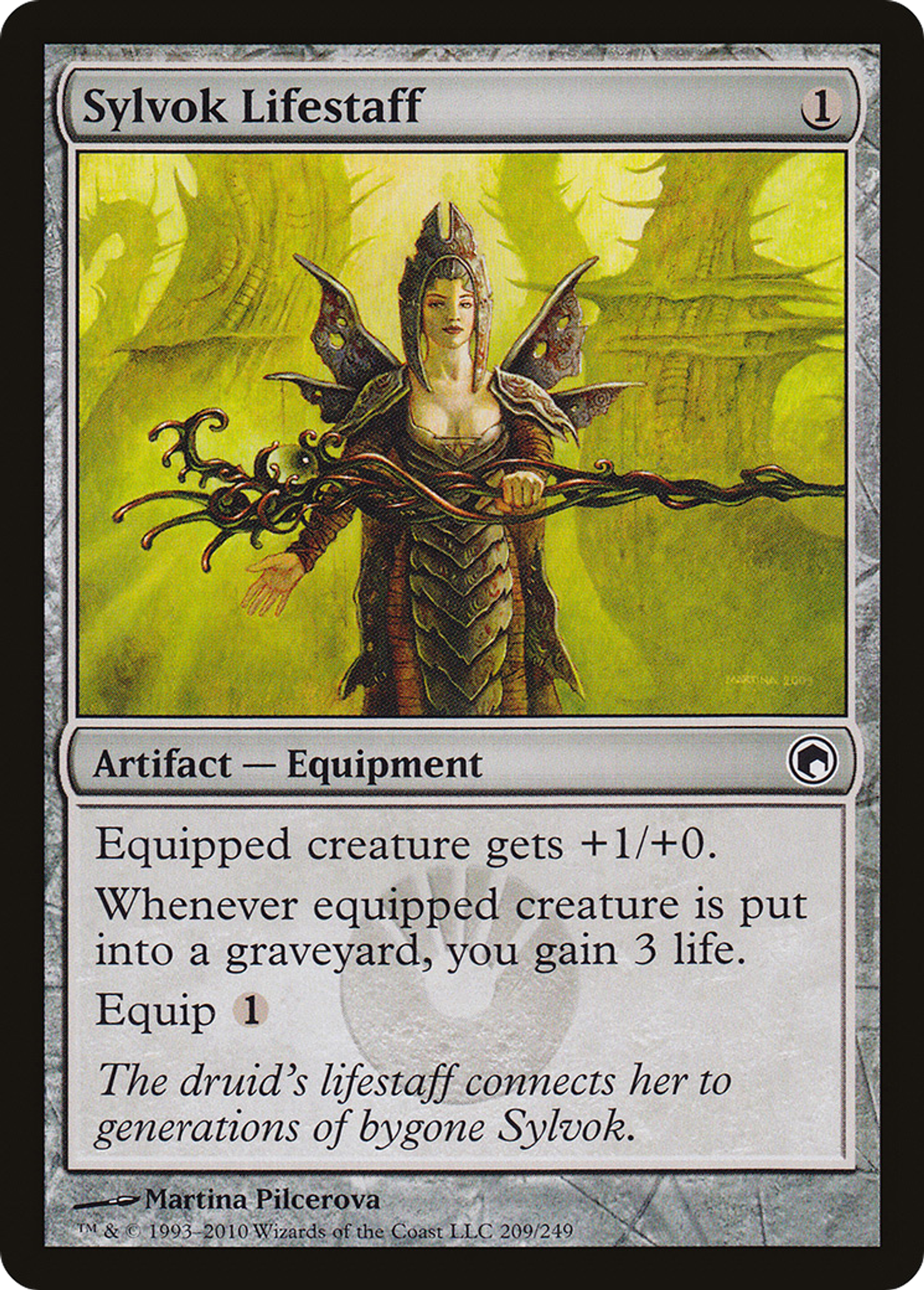 Sylvok Lifestaff — Scars of Mirrodin — Magic: The Gathering