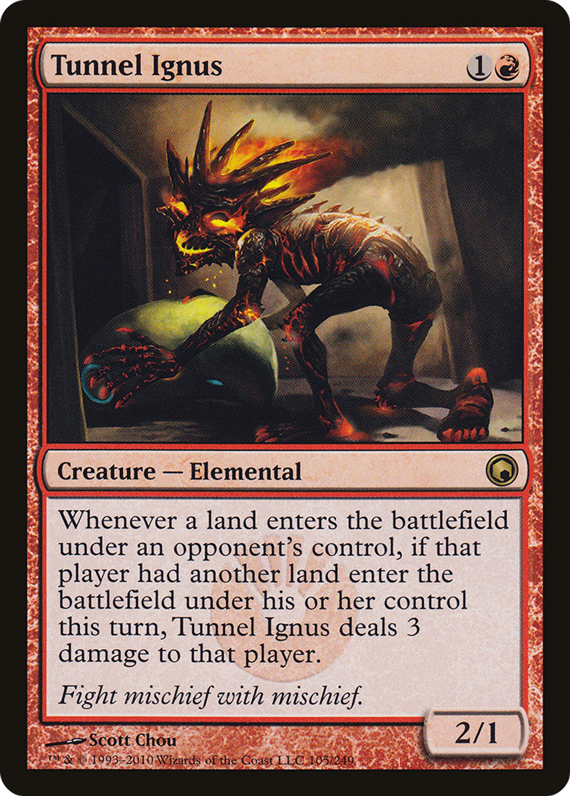 Tunnel Ignus — Scars of Mirrodin — Magic: The Gathering