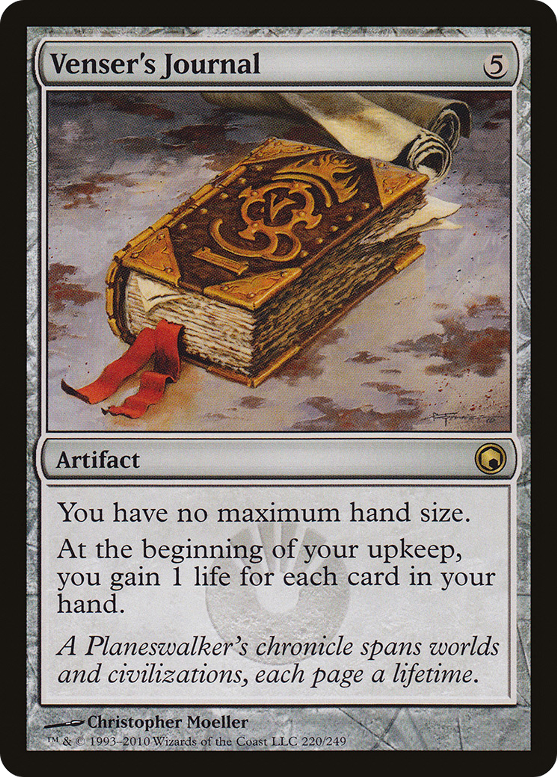 Venser's Journal — Scars of Mirrodin — Magic: The Gathering