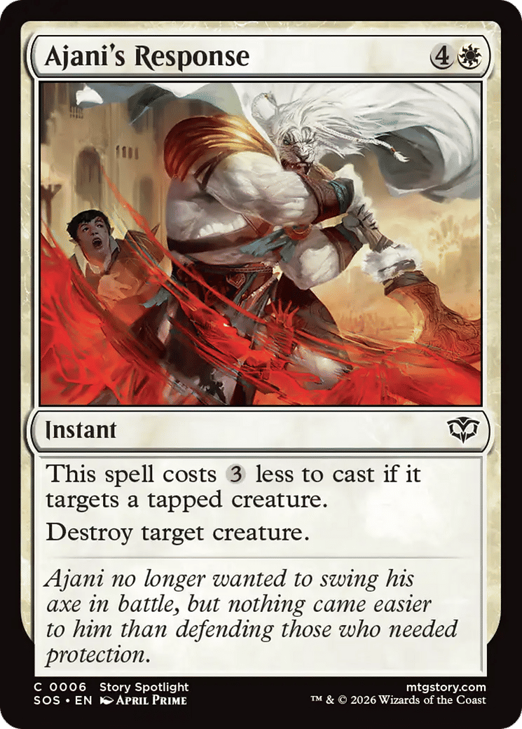 Ajani's Response — Secrets of Strixhaven — Magic: The Gathering