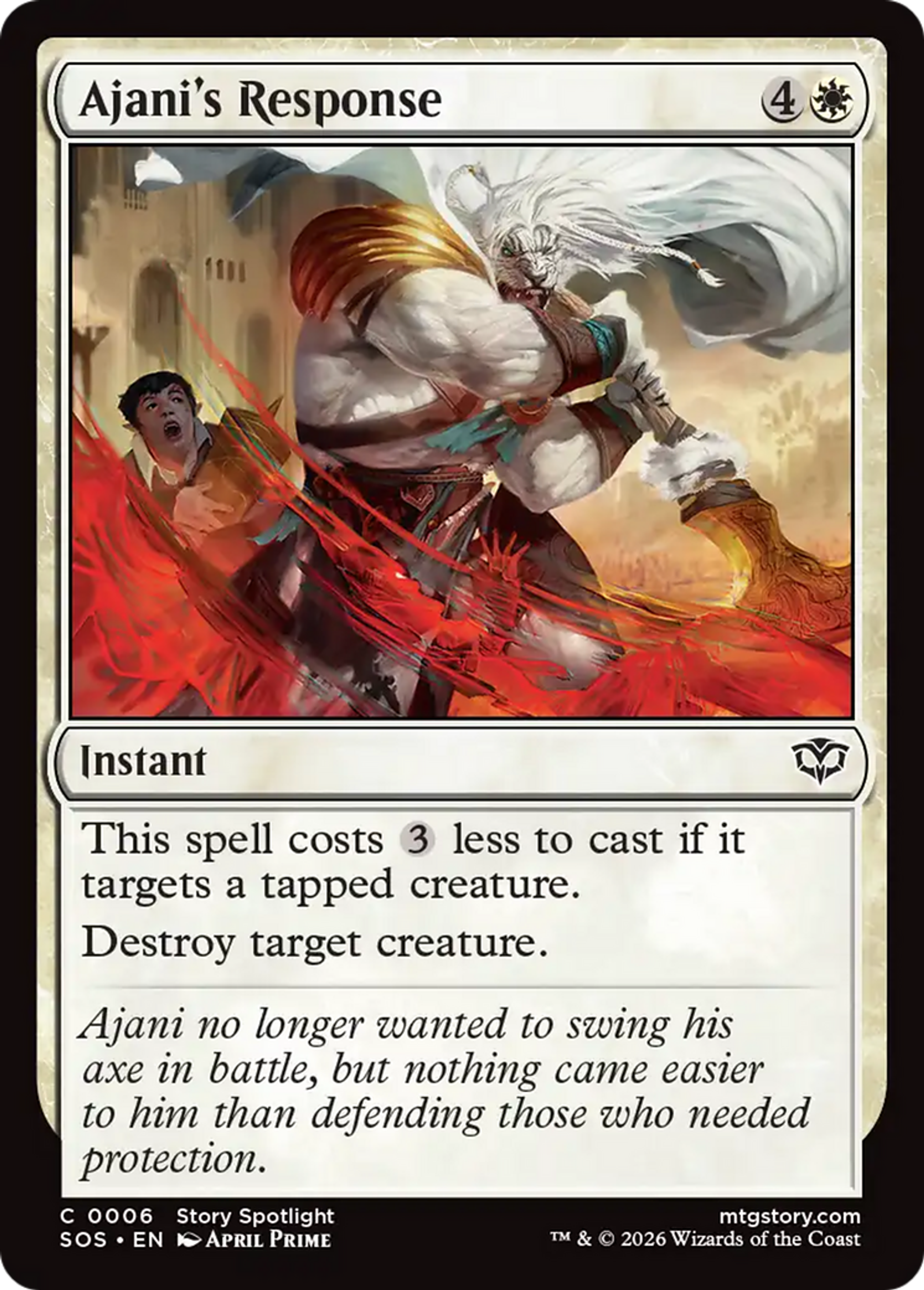Ajani's Response — Secrets of Strixhaven — Magic: The Gathering