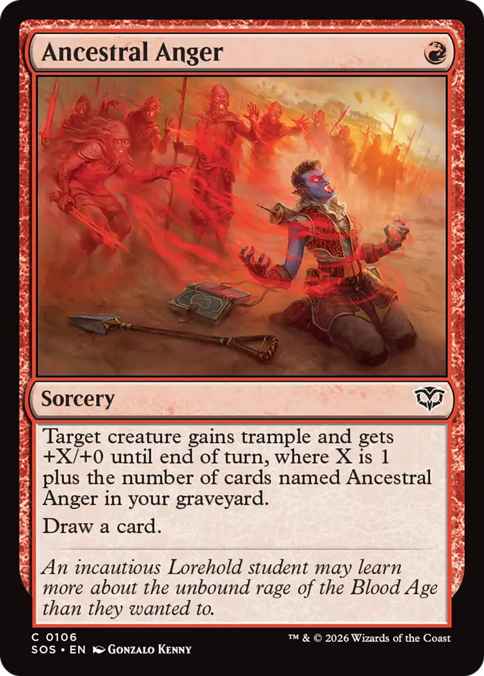 Ancestral Anger — Secrets of Strixhaven — Magic: The Gathering