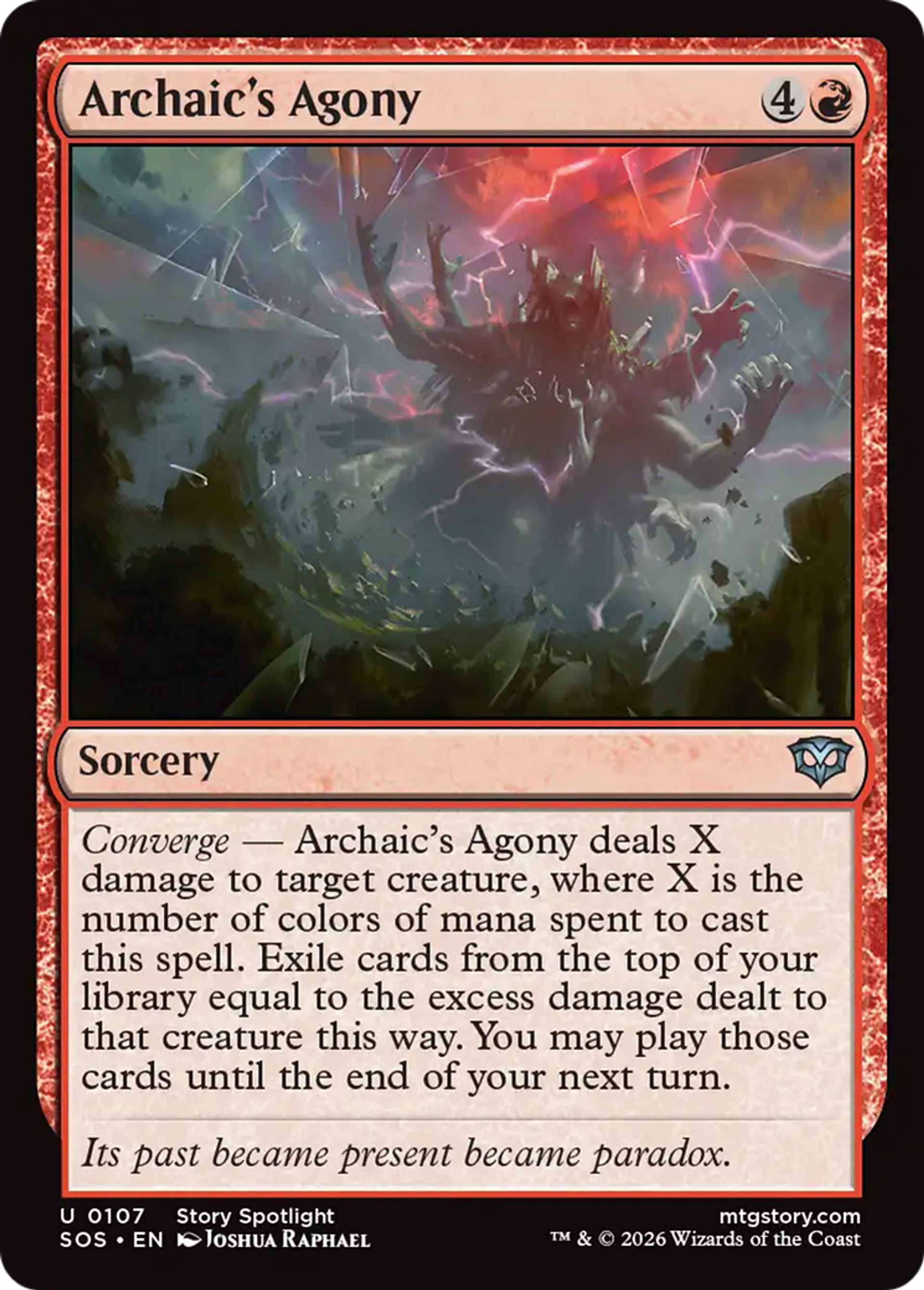 Calvaire de l'archaïque — Secrets of Strixhaven — Magic: The Gathering