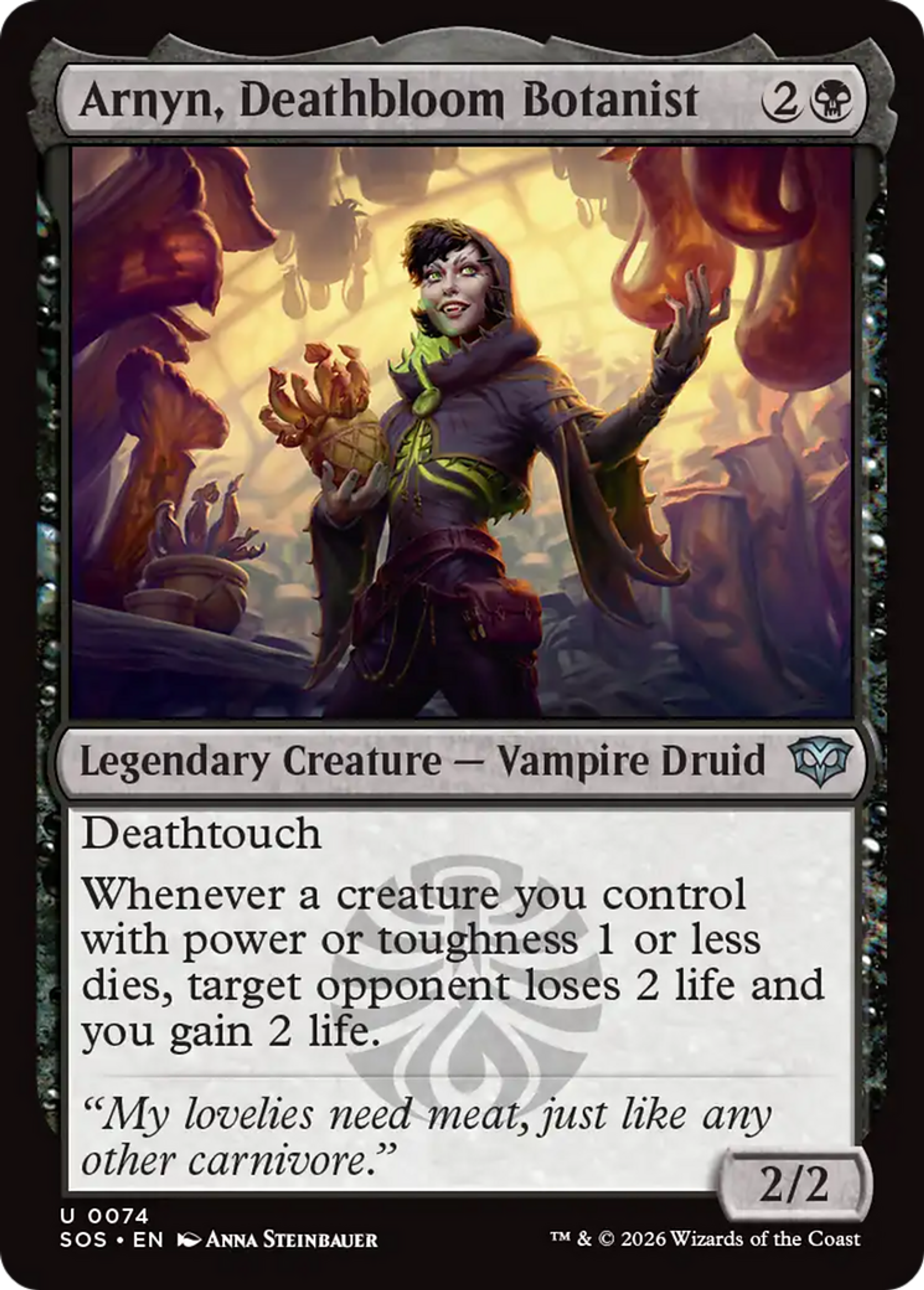 Arnyn, Deathbloom Botanist — Secrets of Strixhaven — Magic: The Gathering