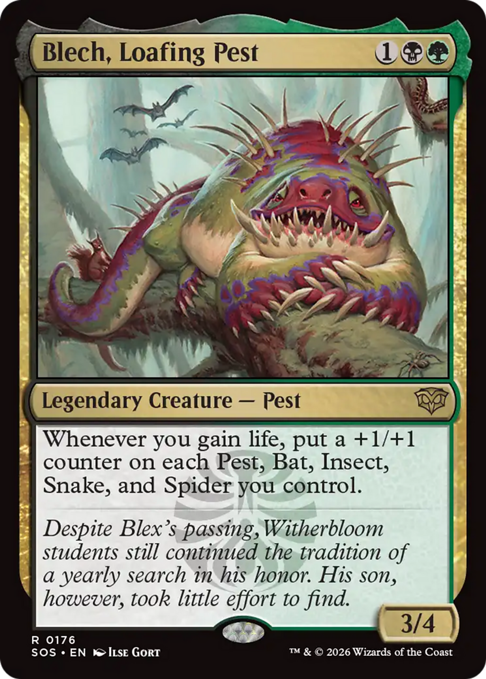 Blech, Loafing Pest — Secrets of Strixhaven — Magic: The Gathering