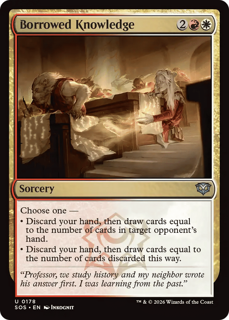 Borrowed Knowledge — Secrets of Strixhaven — Magic: The Gathering