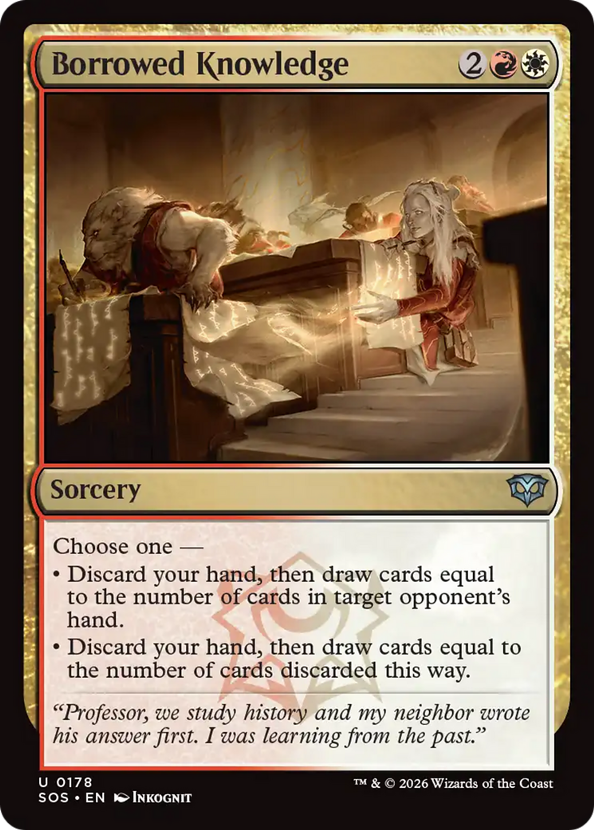 Borrowed Knowledge — Secrets of Strixhaven — Magic: The Gathering