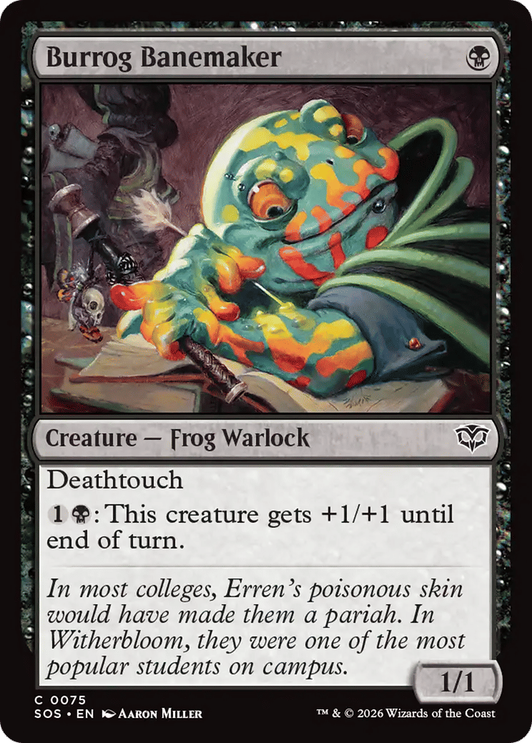 Fléautier burrog — Secrets of Strixhaven — Magic: The Gathering