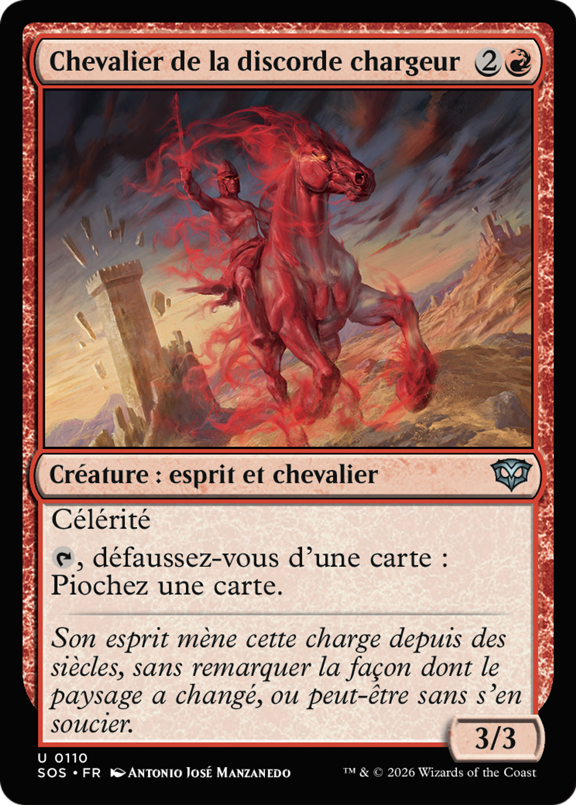 Chevalier de la discorde chargeur — Secrets of Strixhaven — Magic: The Gathering