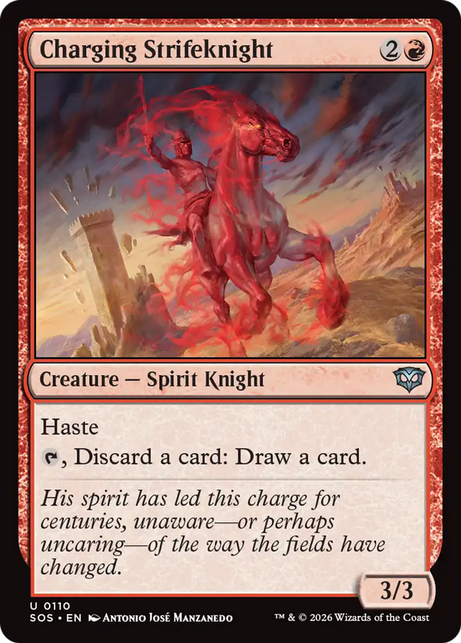 Chevalier de la discorde chargeur — Secrets of Strixhaven — Magic: The Gathering